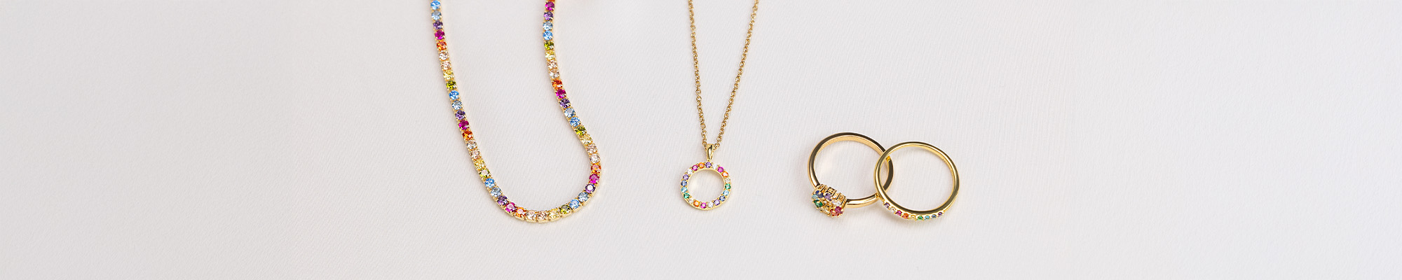 Rainbow jewellery
