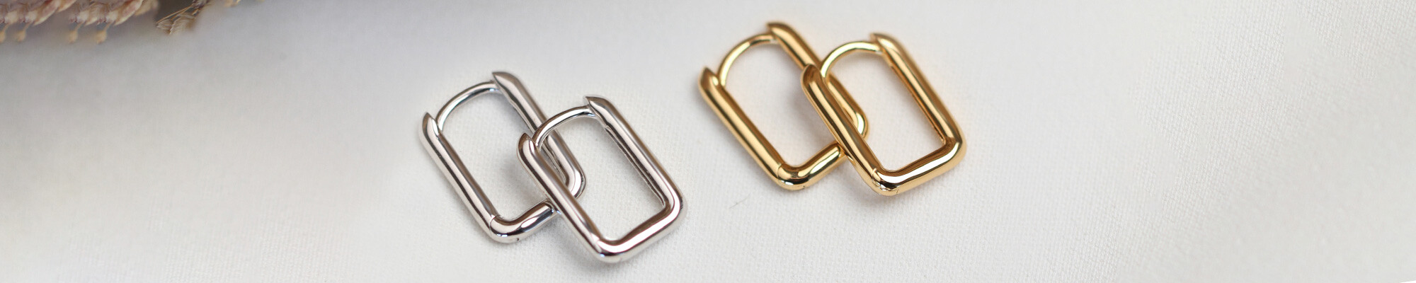 Rectangular earrings