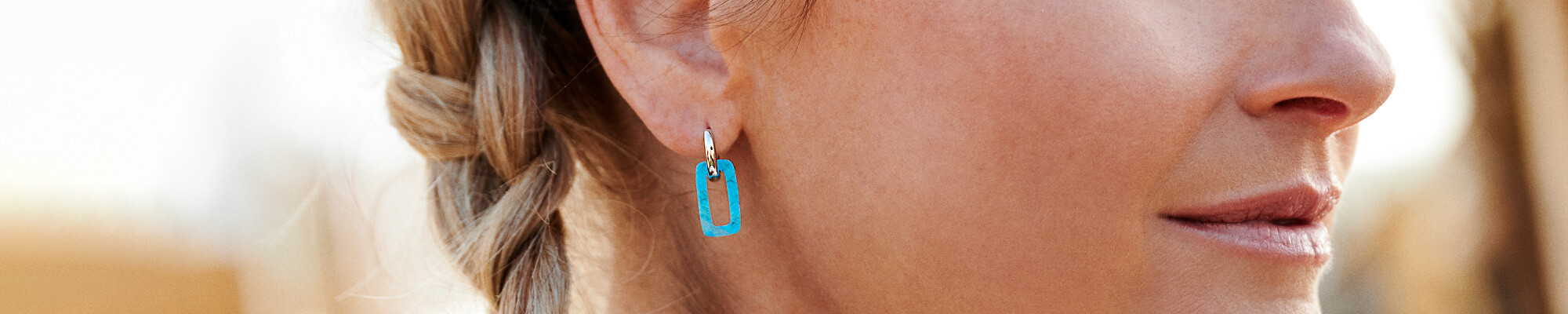 Colourful earrings