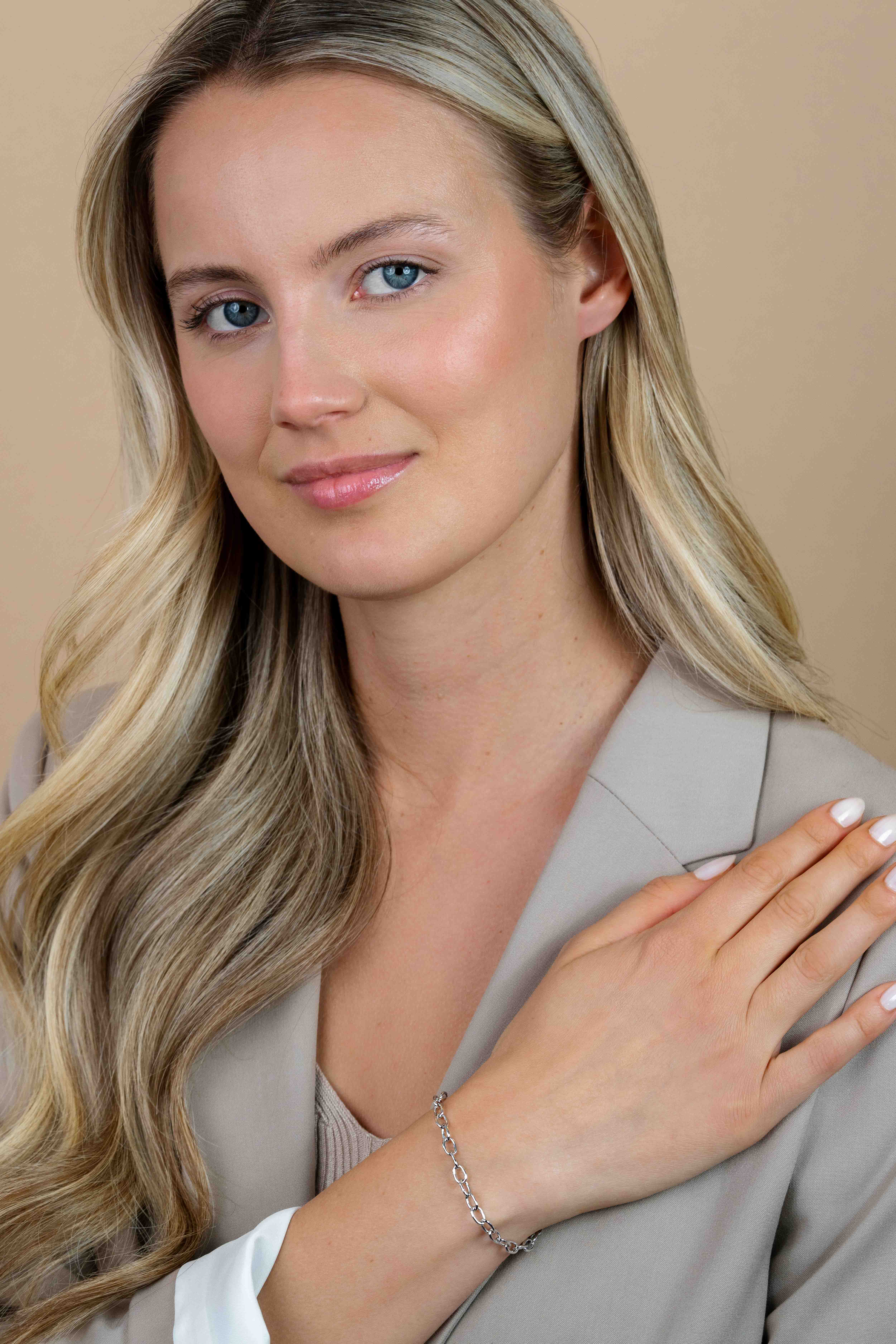 ZINZI Sterling Silver Bracelet 19cm for Charms CH-A3