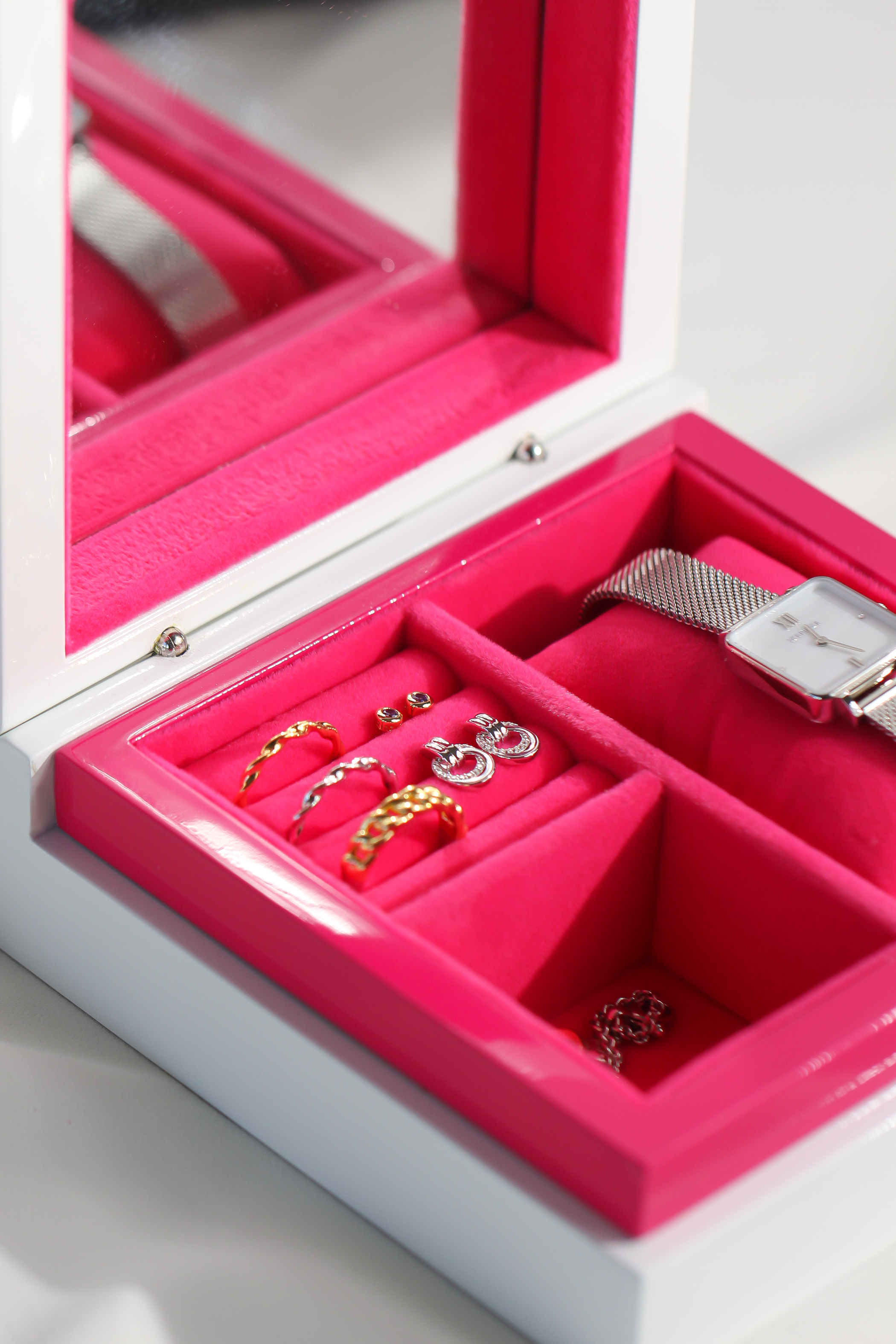 ZINZI Jewellery Box Pink JEWELBOX