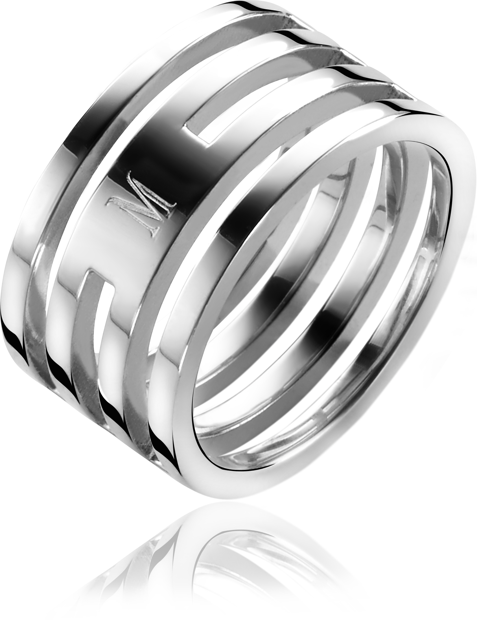 ZINZI Sterling Silver Ring by Dutch Designer Mart Visser MVR1
