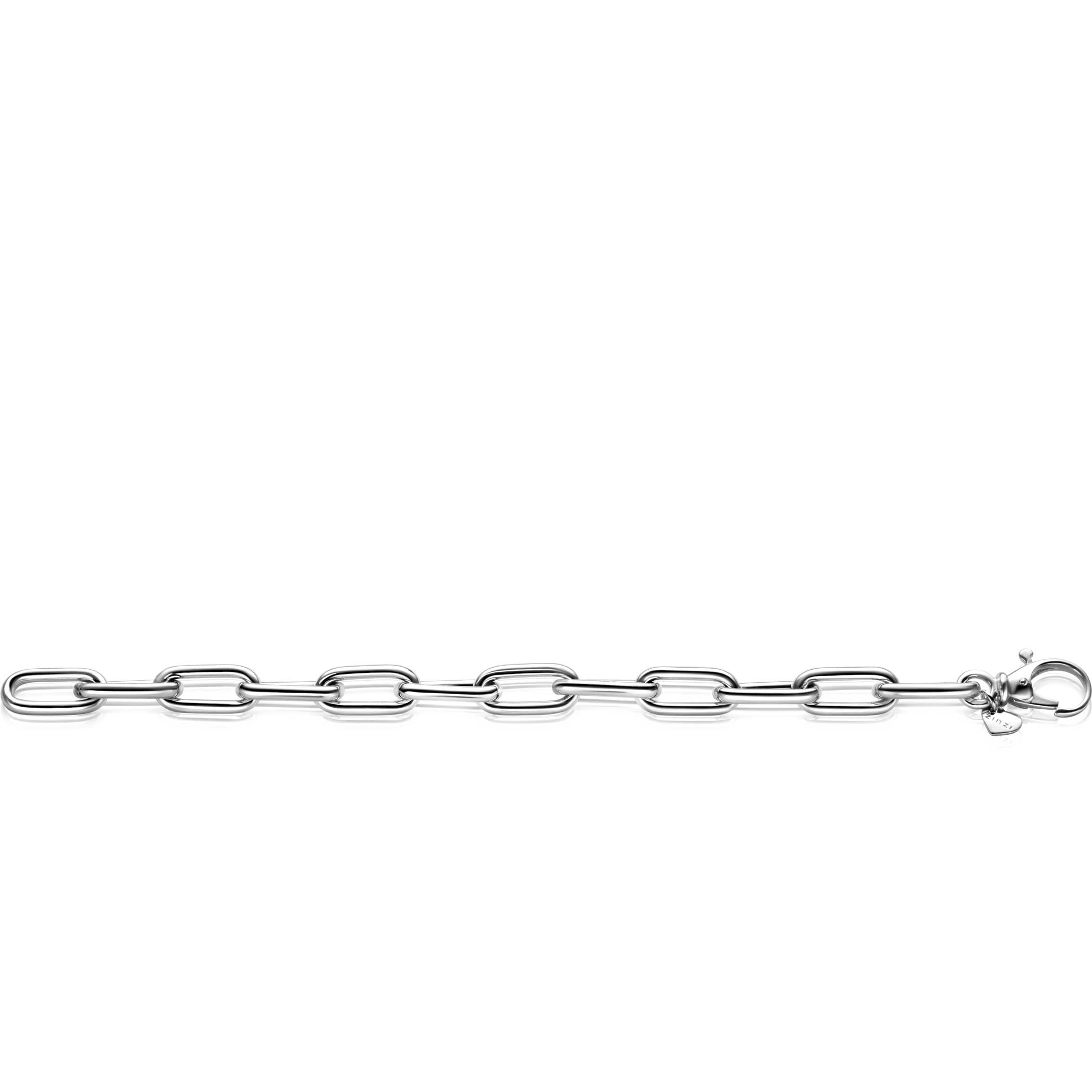 ZINZI Sterling Silver Chain Bracelet Oval Chains width 10mm ZIA2532