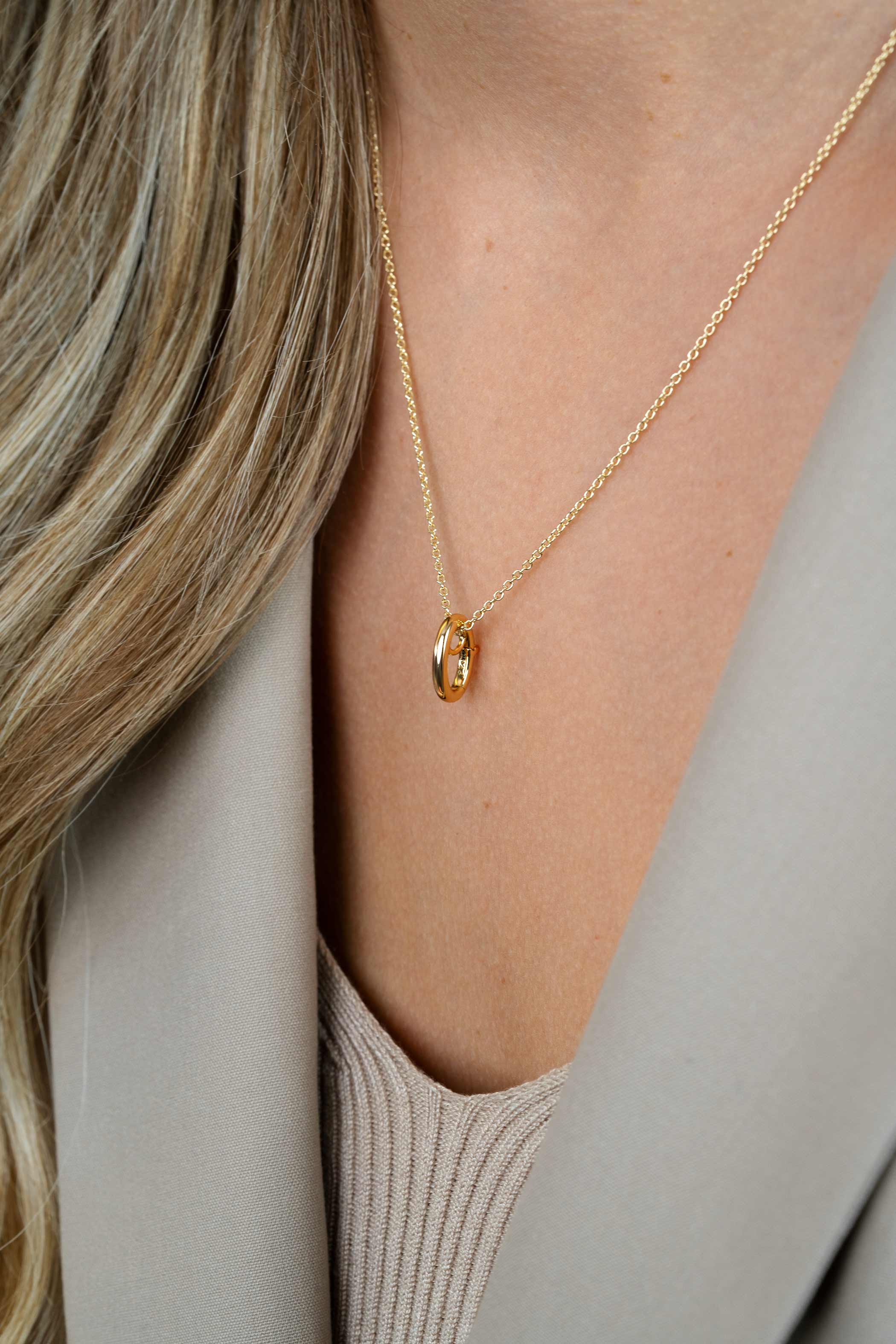 ZINZI Gold Plated Sterling Silver Pendant to wear Earrings Pendants on a Necklace ZIH1CHG