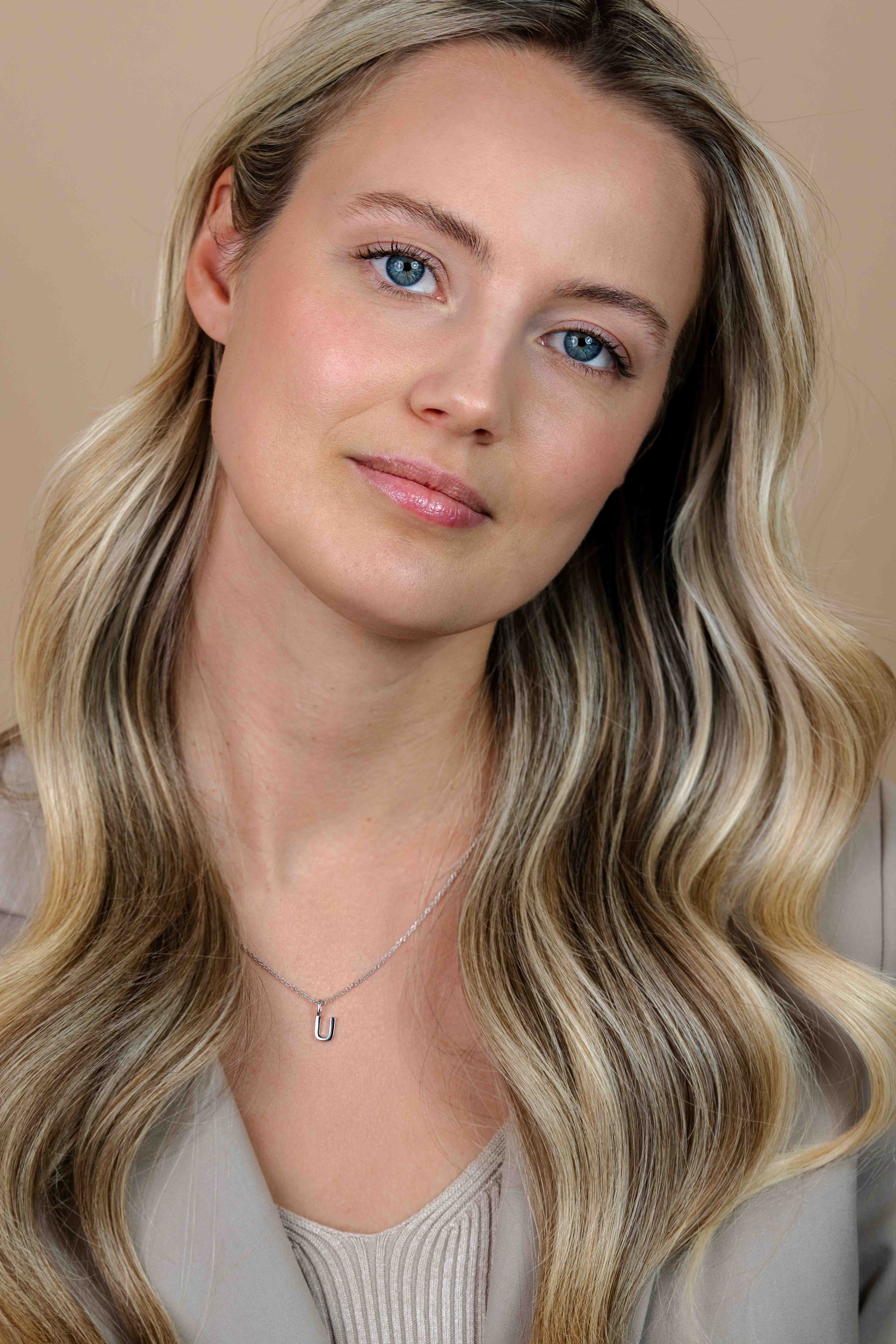 ZINZI Sterling Silver Letter Pendant U ZIH2140U