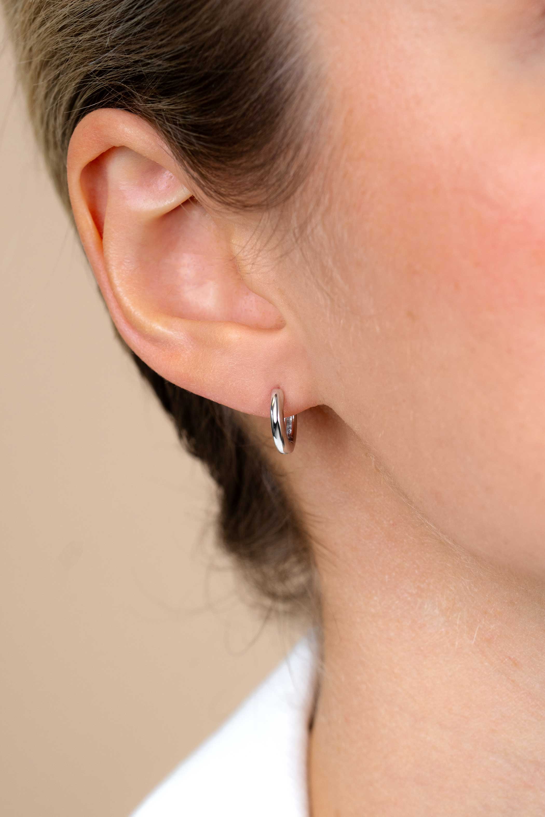 12mm ZINZI Sterling Silver Hoop Earrings width 2mm ZIO194