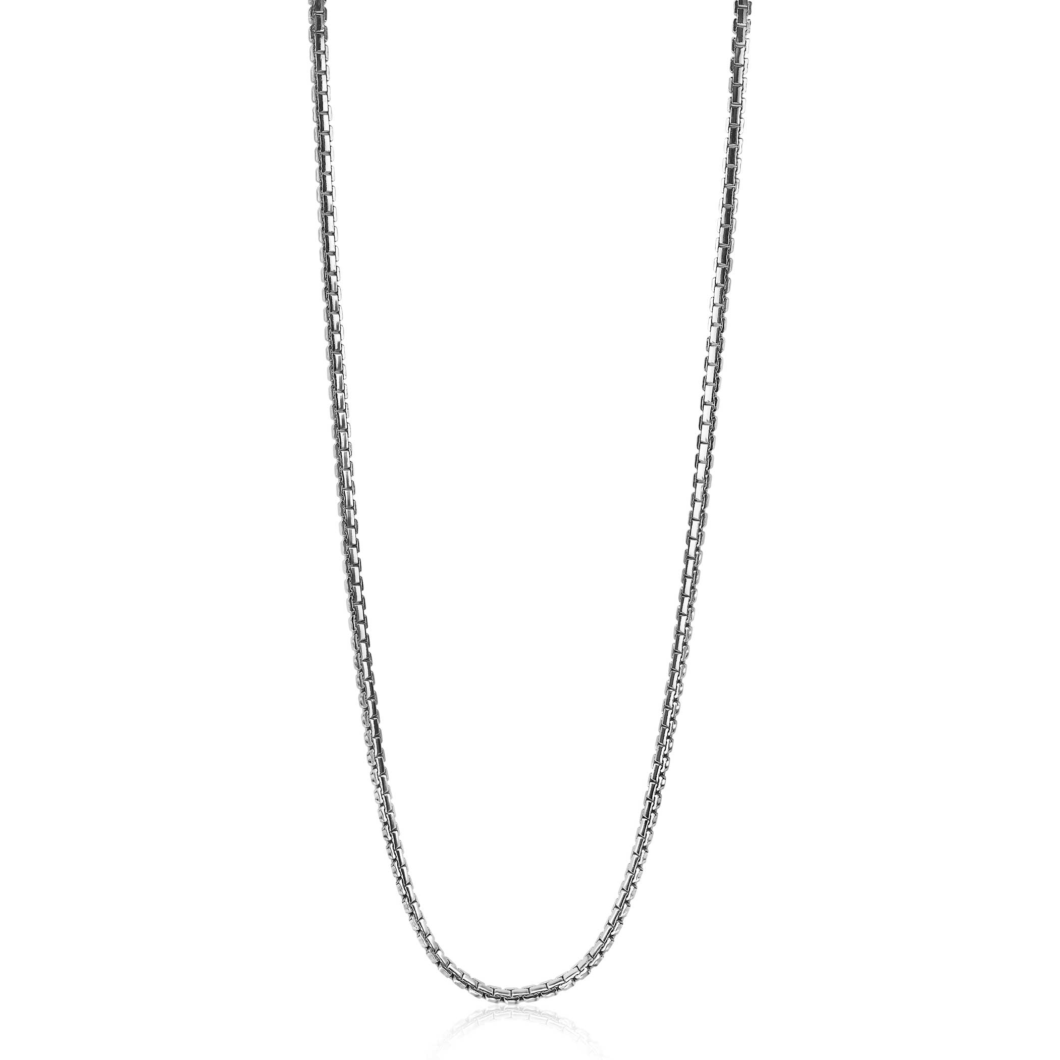 ZINZI Sterling Silver Venetian Chain Necklace width 2,5mm 45cm ZIC1926