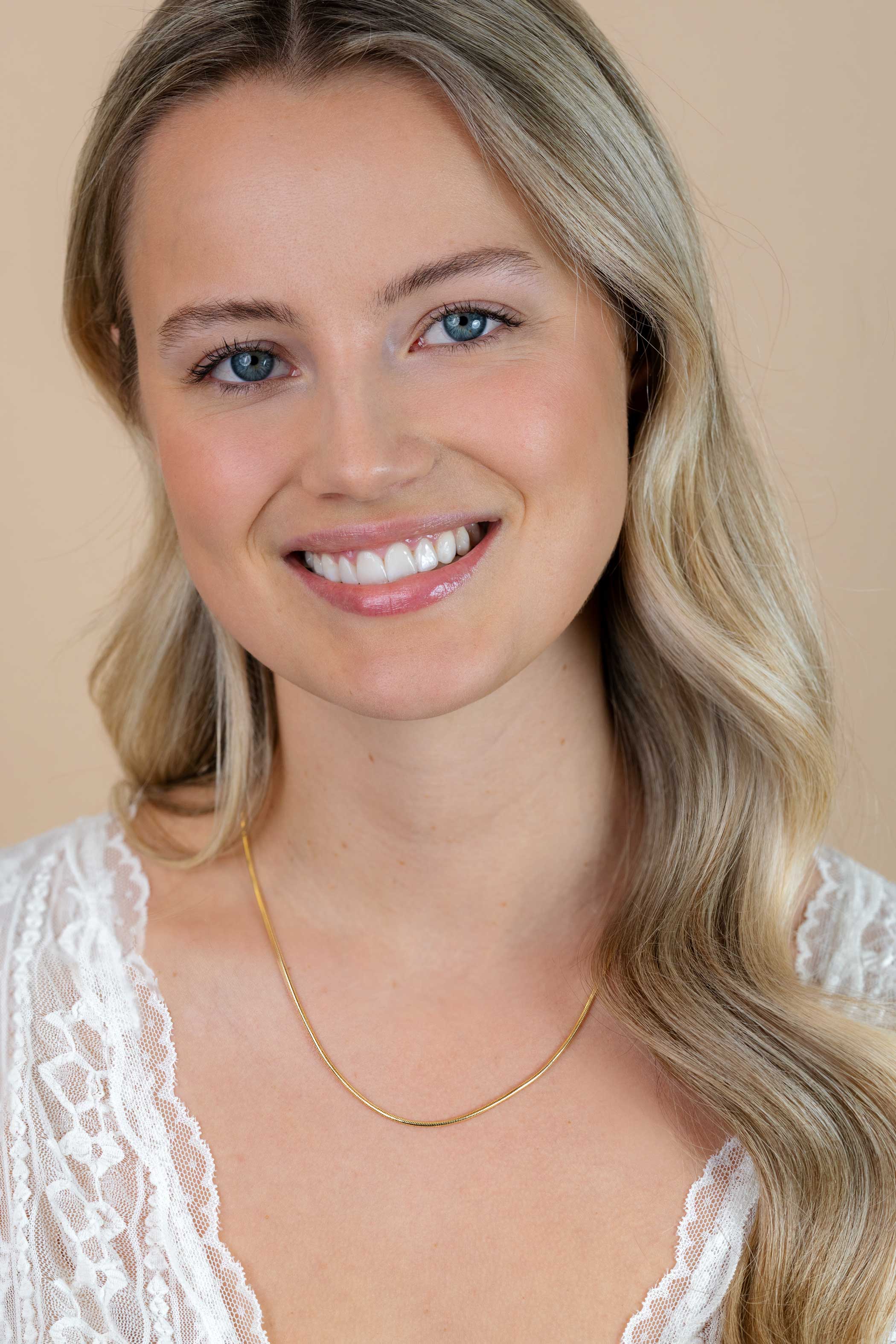 ZINZI zlv. slangencollier 1.5mm 45cm gg.verguld