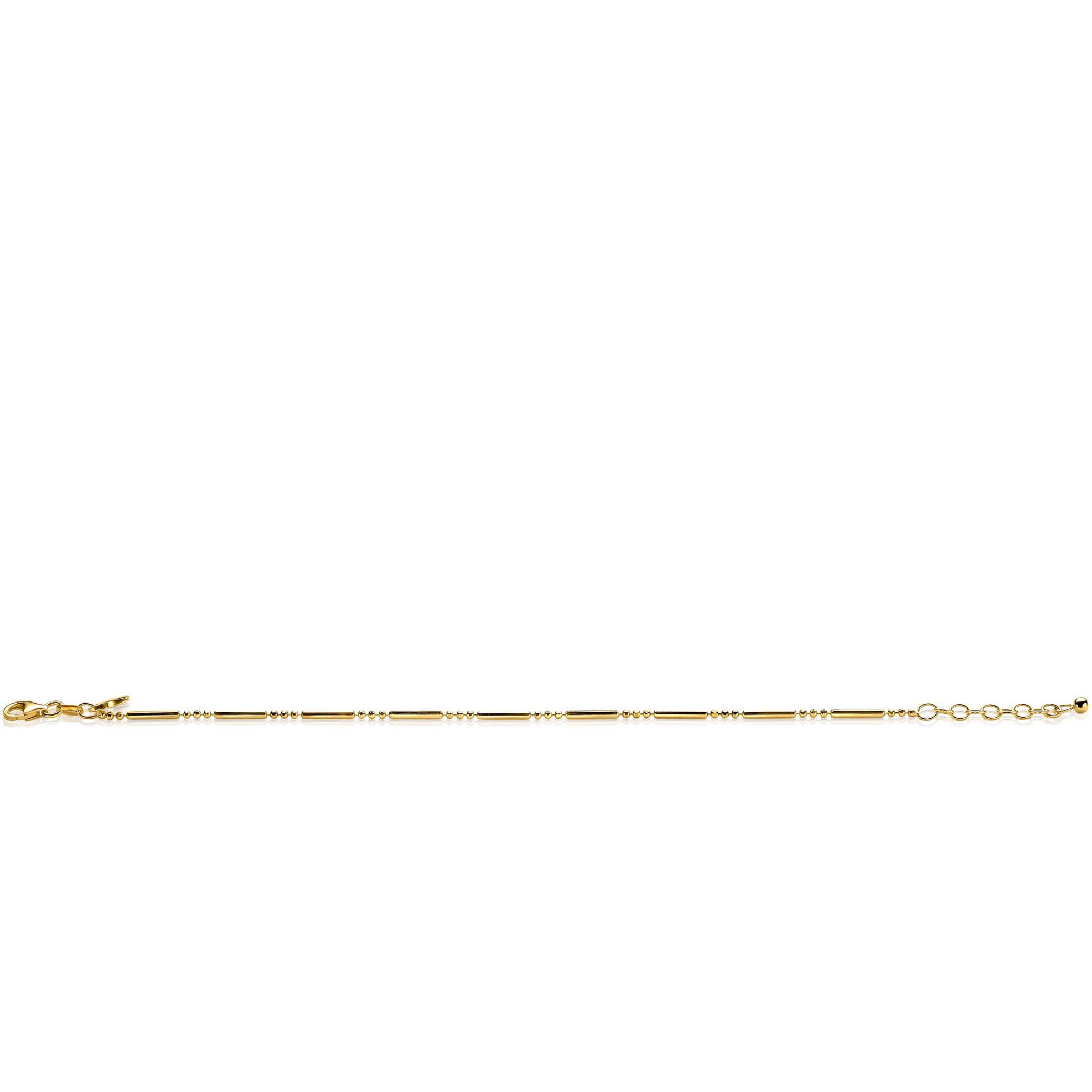 ZINZI Gold Plated Sterling Silver Fantasy Bracelet Bars ZIA1452G