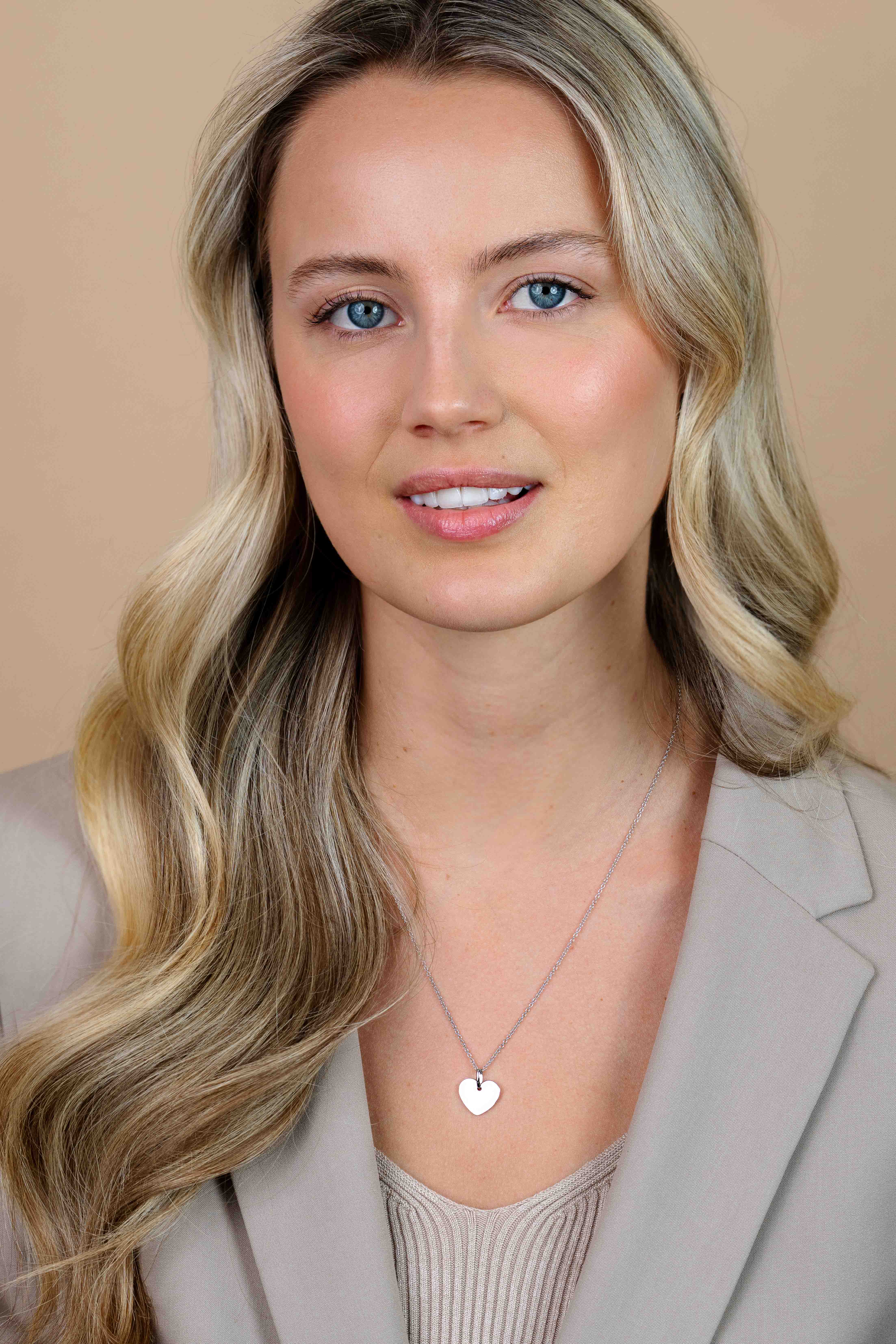 15mm ZINZI silver smooth heart pendant for engraving ZIH2346-15 (without chain)