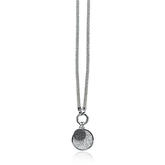 ZINZI Grey Leather Necklace 90cm ZIC846G