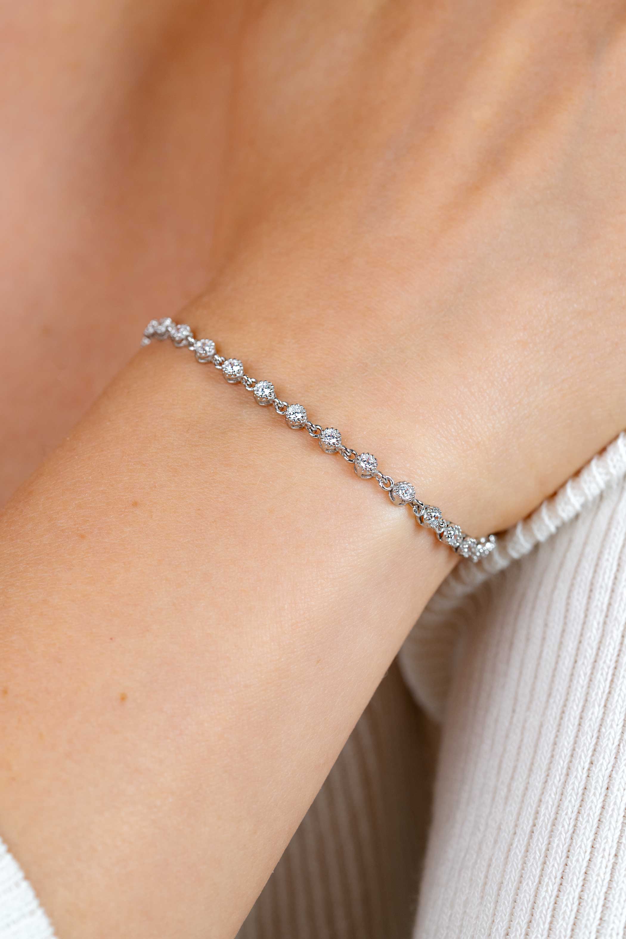 ZINZI zlv. armband fantasie met zirconia's