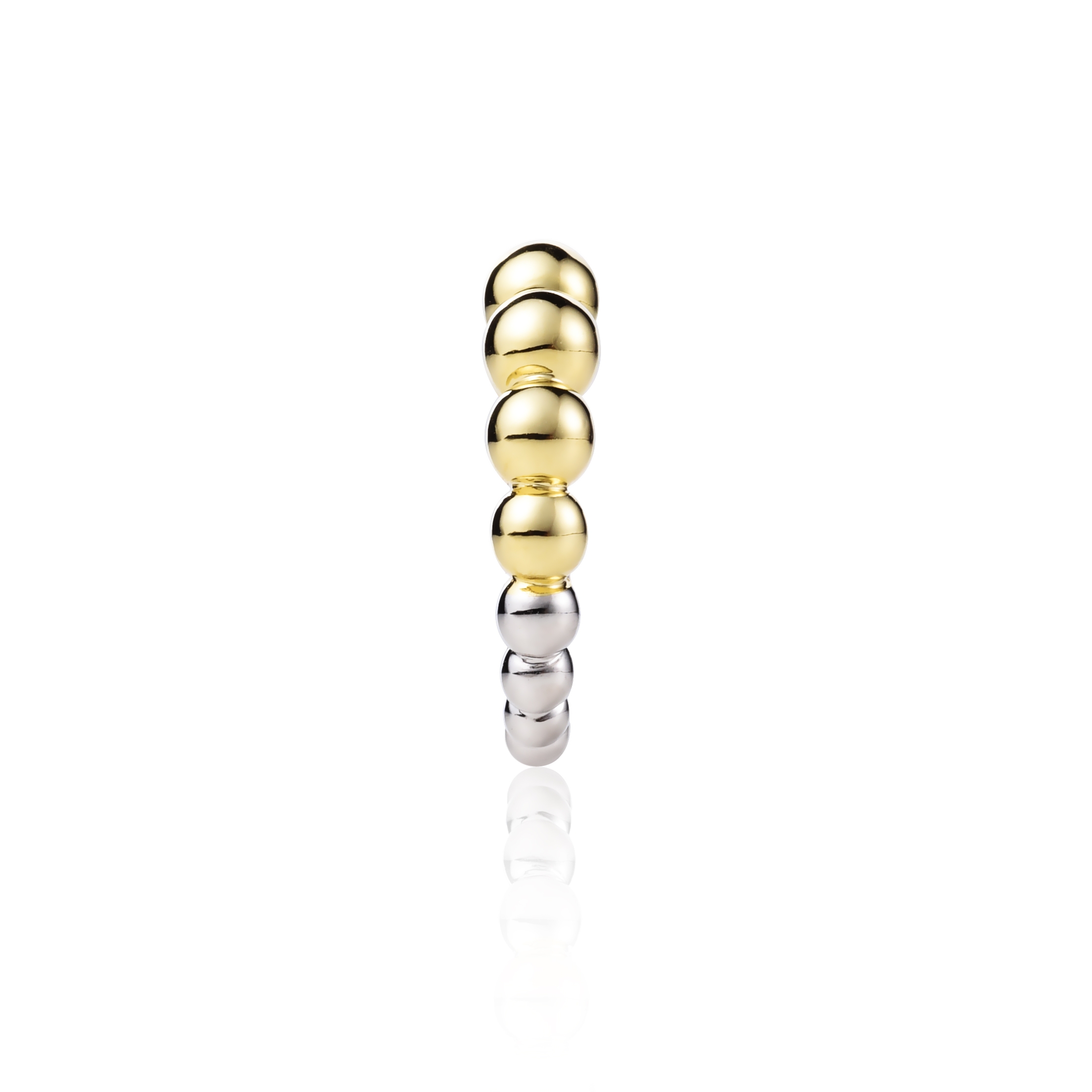 ZINZI Gold Plated Sterling Silver Ring Beads ZIR1583G