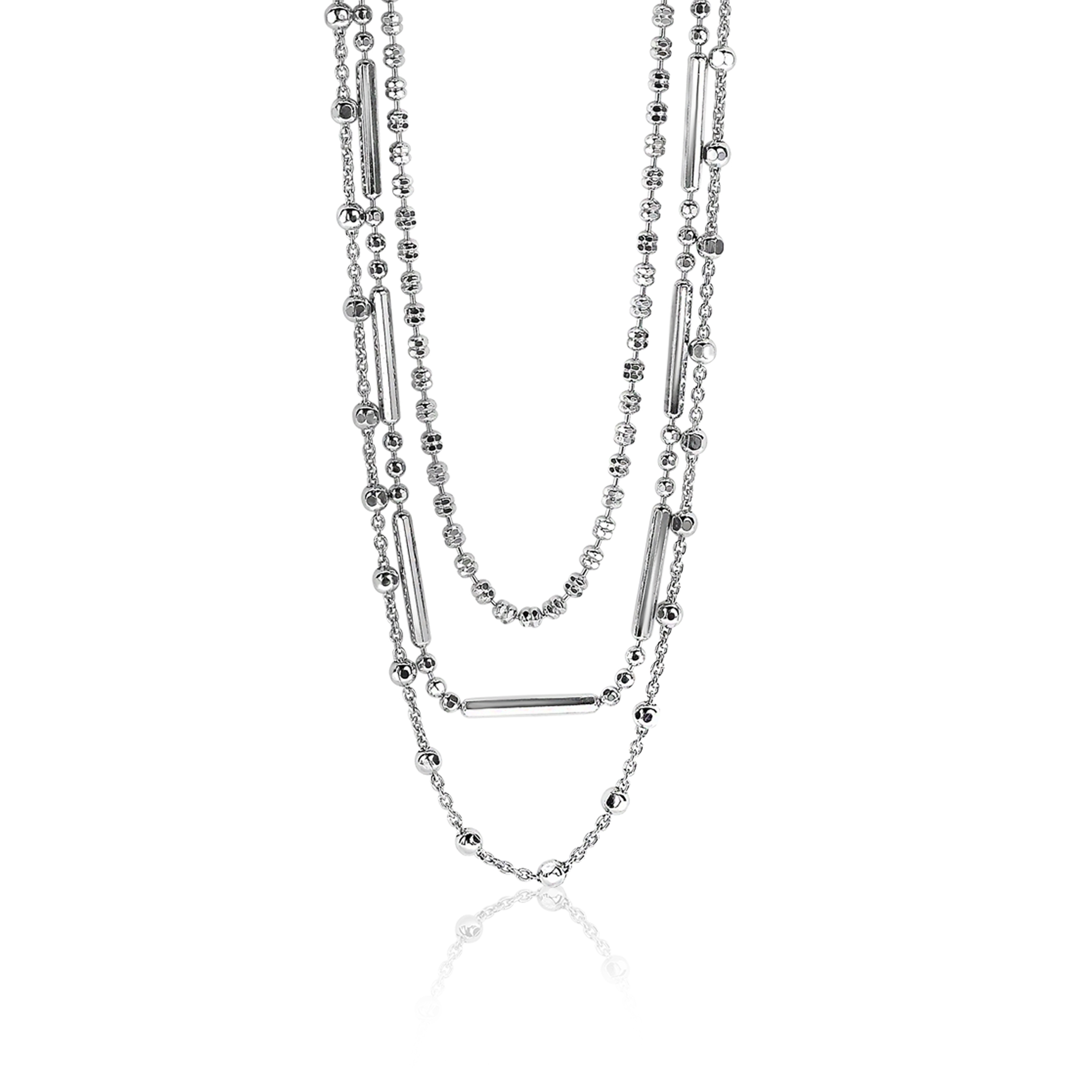 ZINZI Sterling Silver Multi-look Necklace 38-42cm ZIC1462