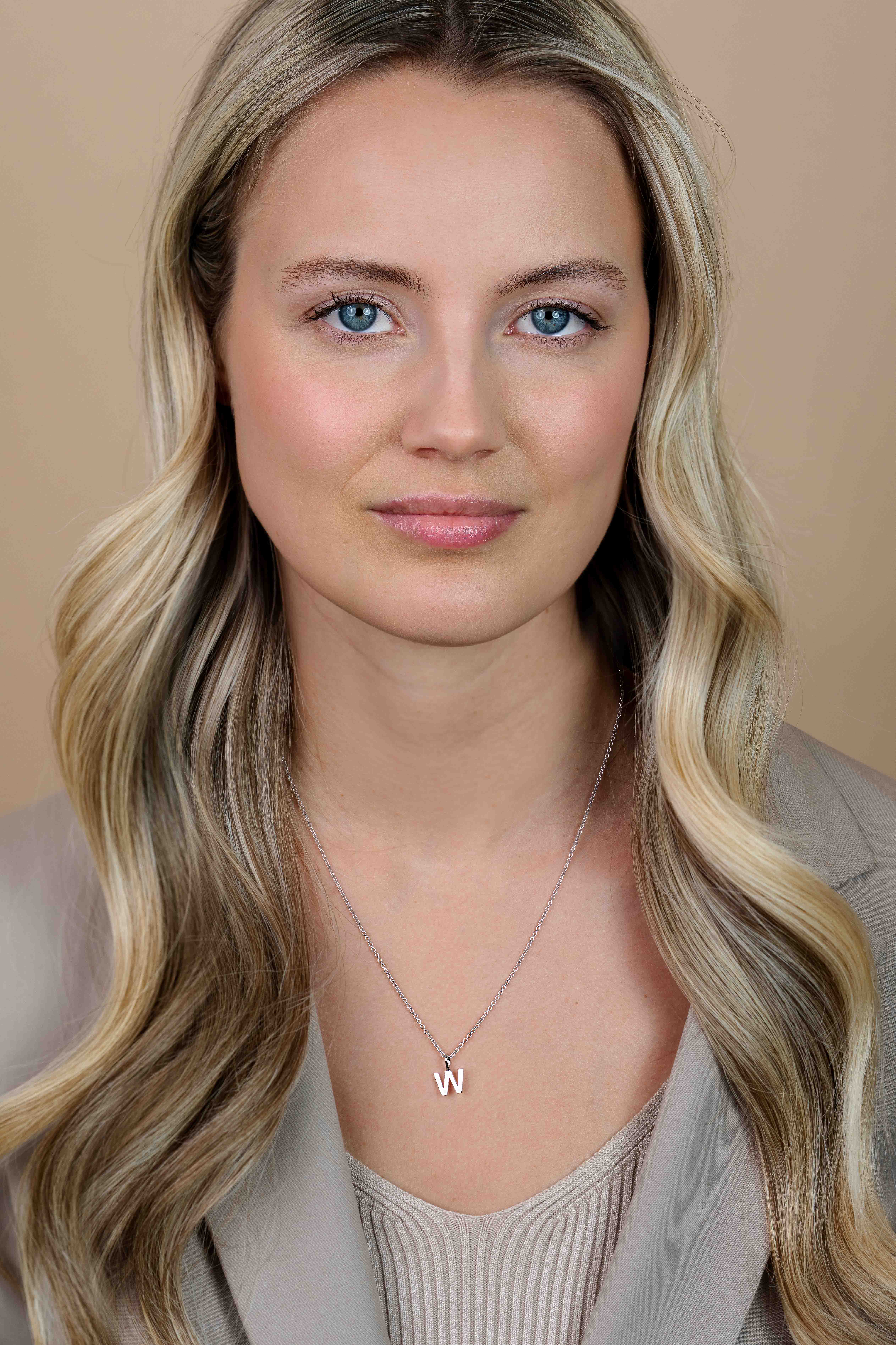 ZINZI Sterling Silver Letter Pendant W ZIH2140W