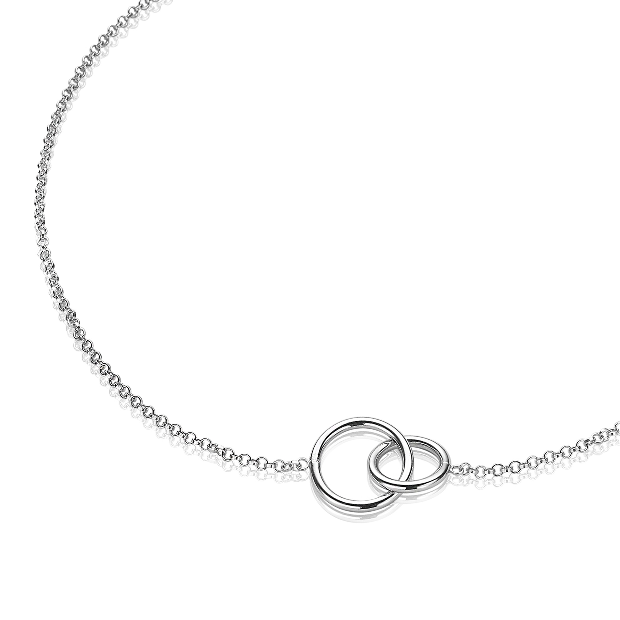 ZINZI Sterling Silver Choker 32+10cm Round ZICHOK1278