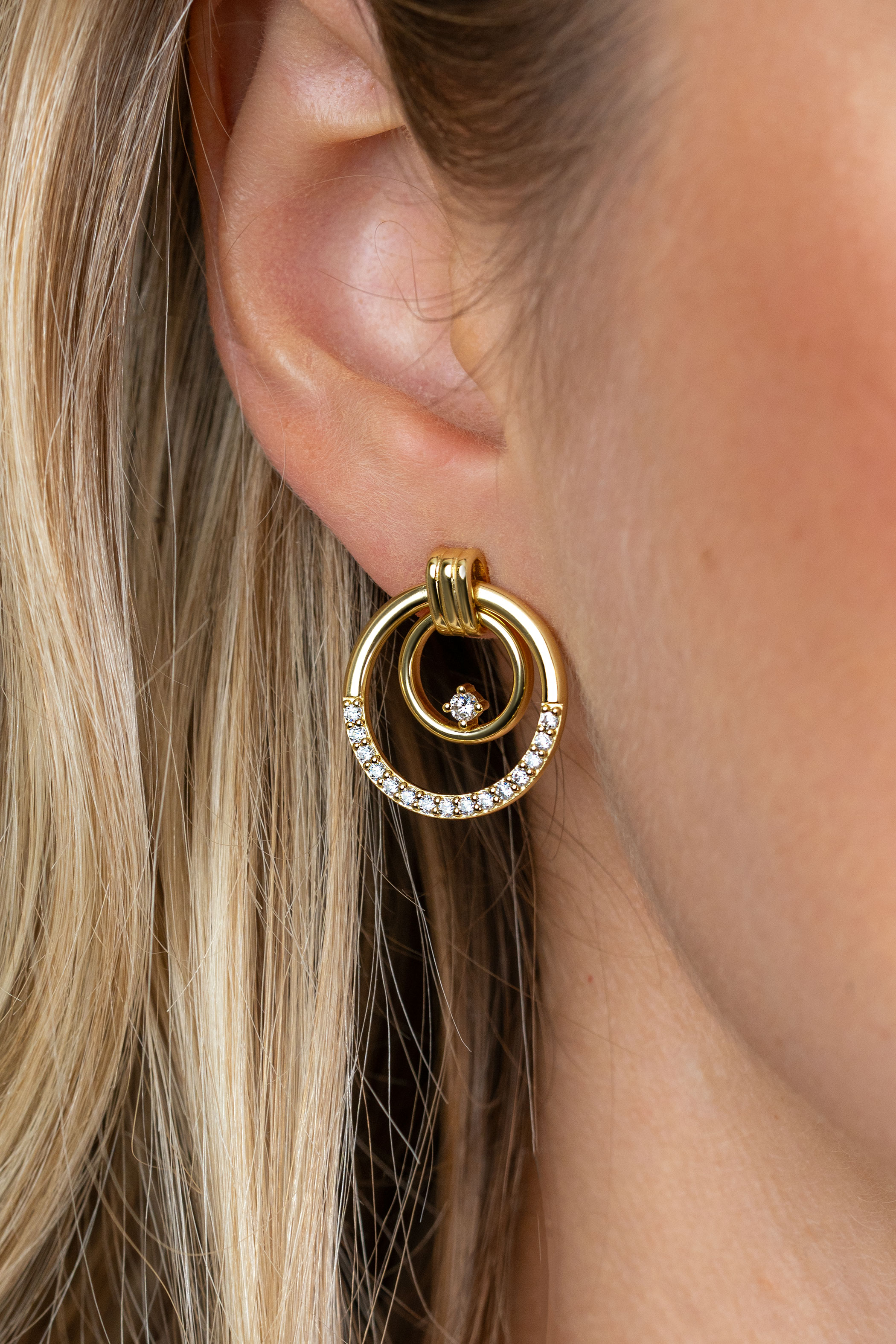 ZINZI zlv. gg.verg. oorstekers 2x rond open en zirc.