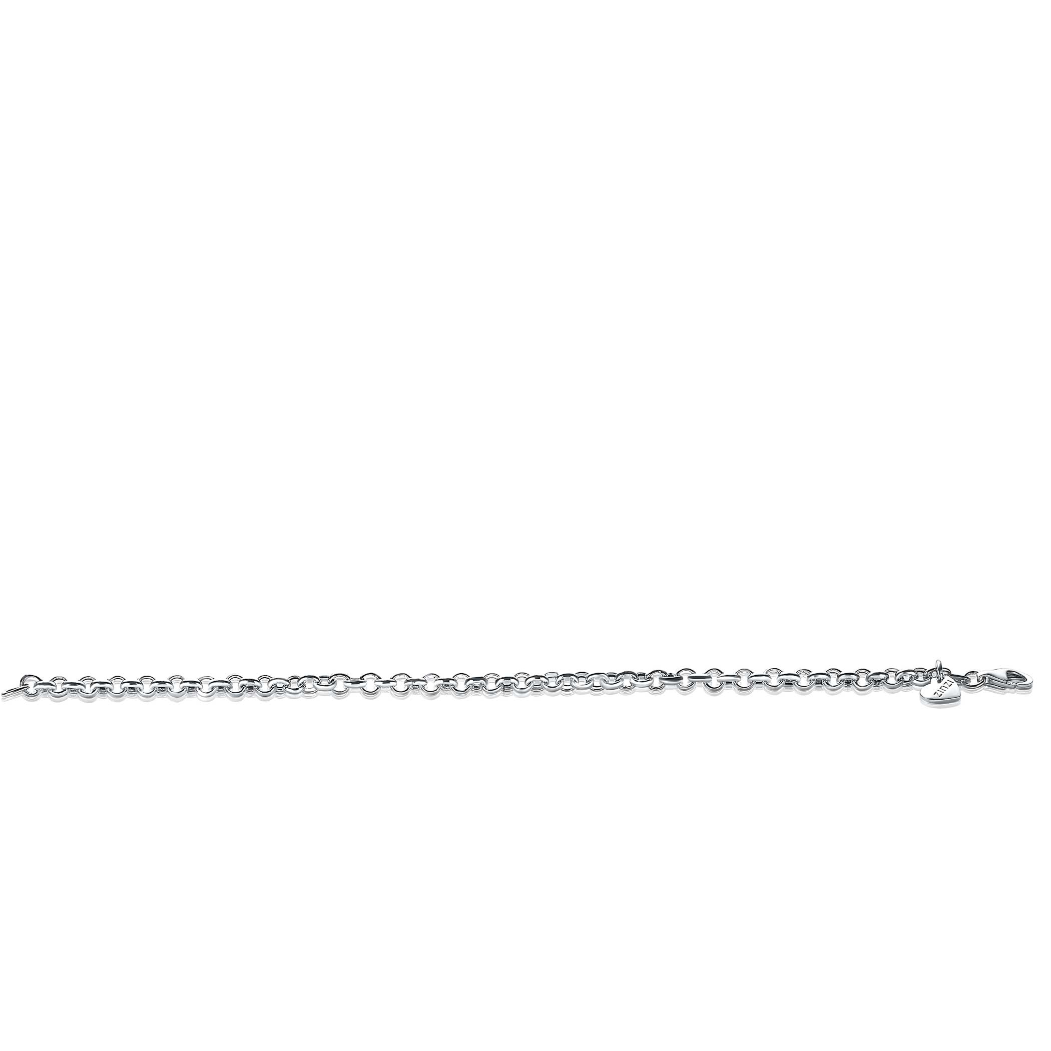 ZINZI Sterling Silver Rolo Chain Bracelet width 4,5mm 18cm ZIA1911