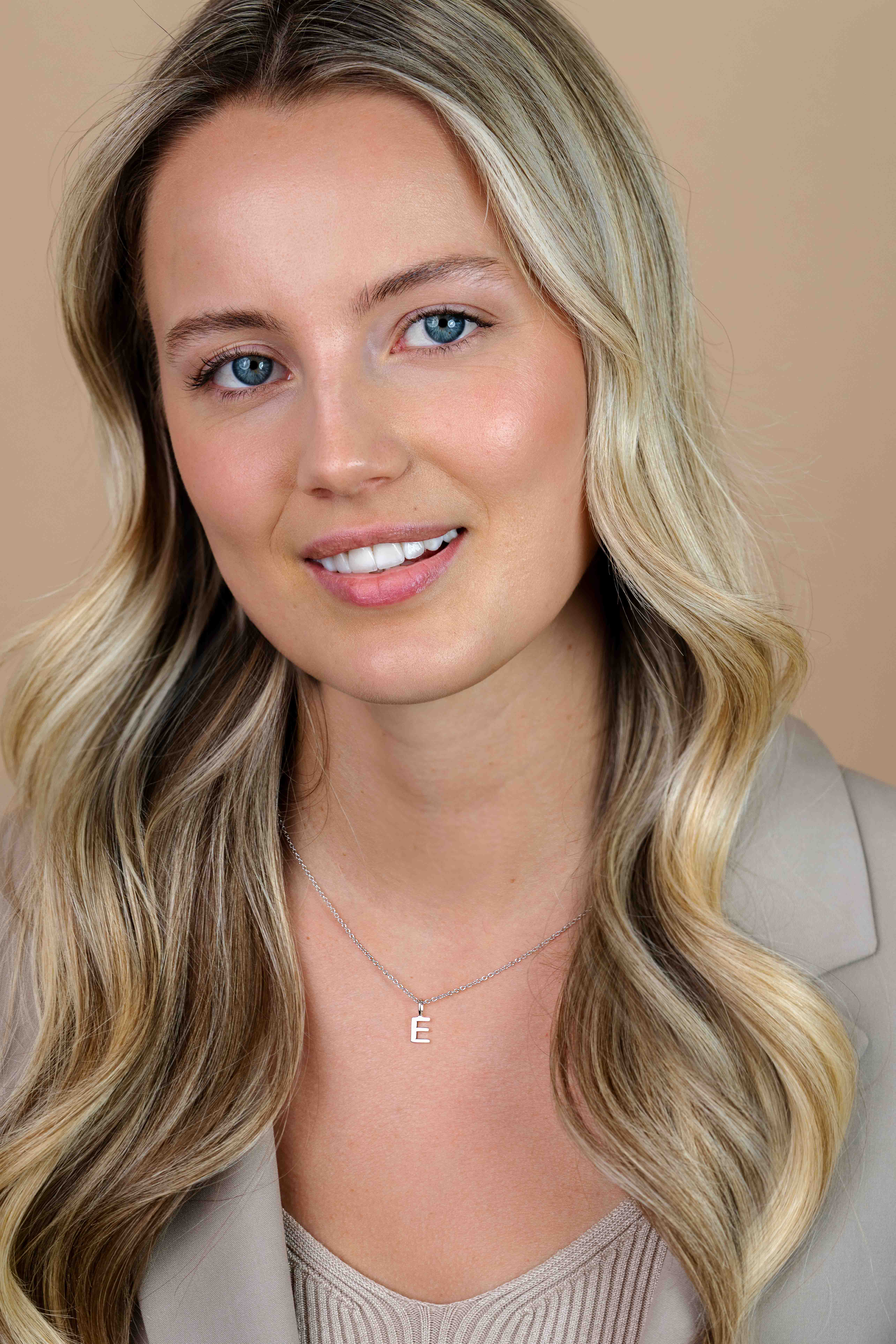 ZINZI Sterling Silver Letter Pendant E ZIH2140E