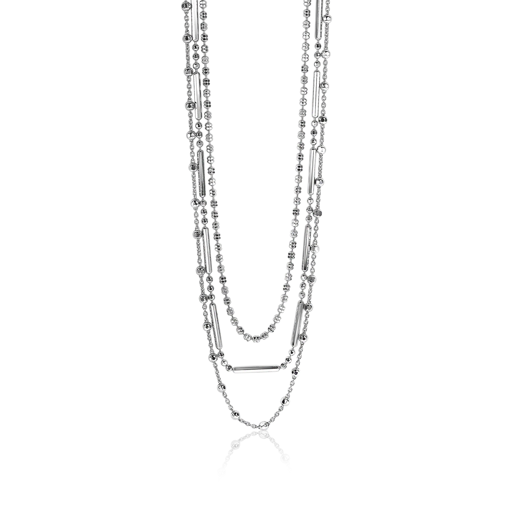 ZINZI Sterling Silver Multi-look Necklace 38-42cm ZIC1462