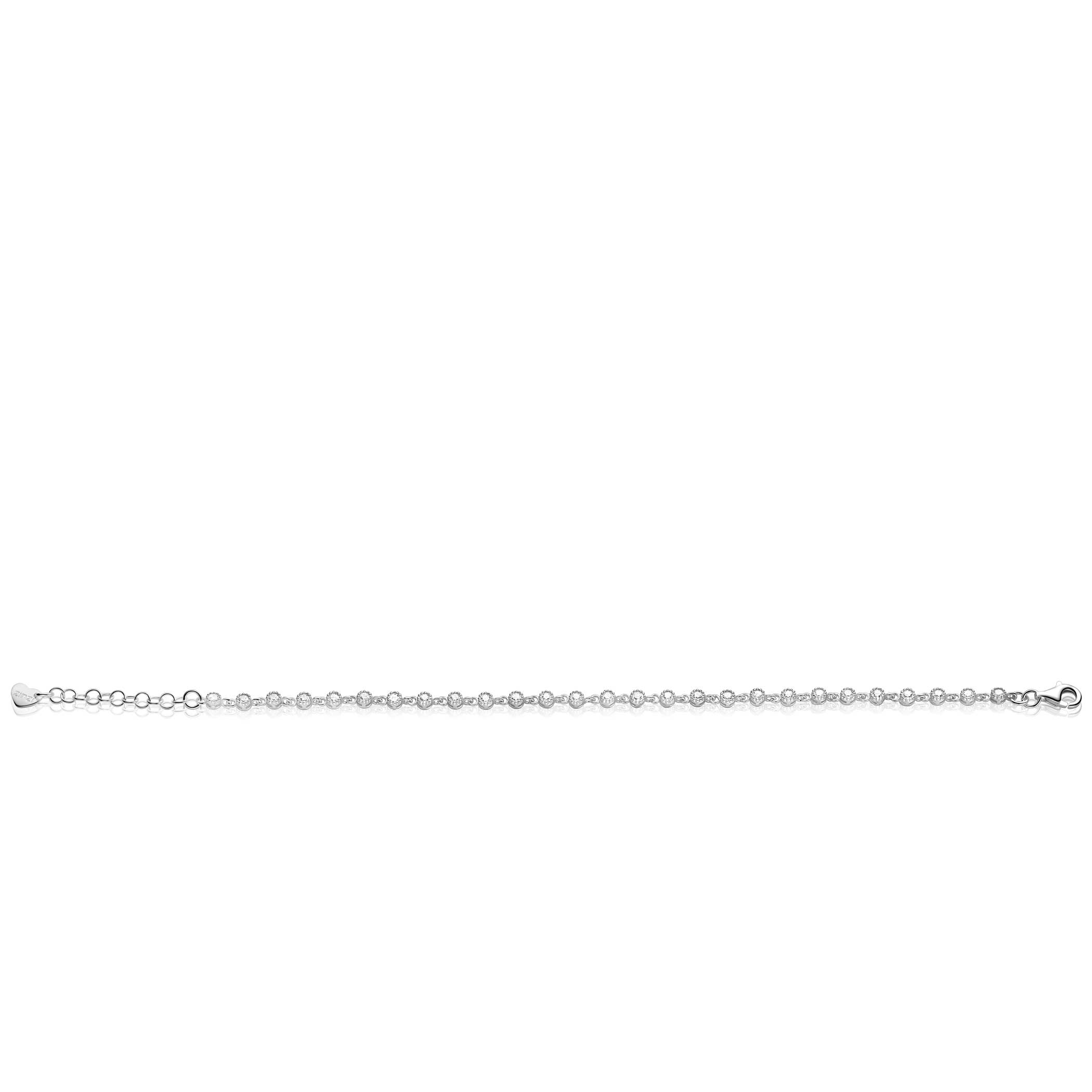 ZINZI zlv. armband fantasie met zirconia's