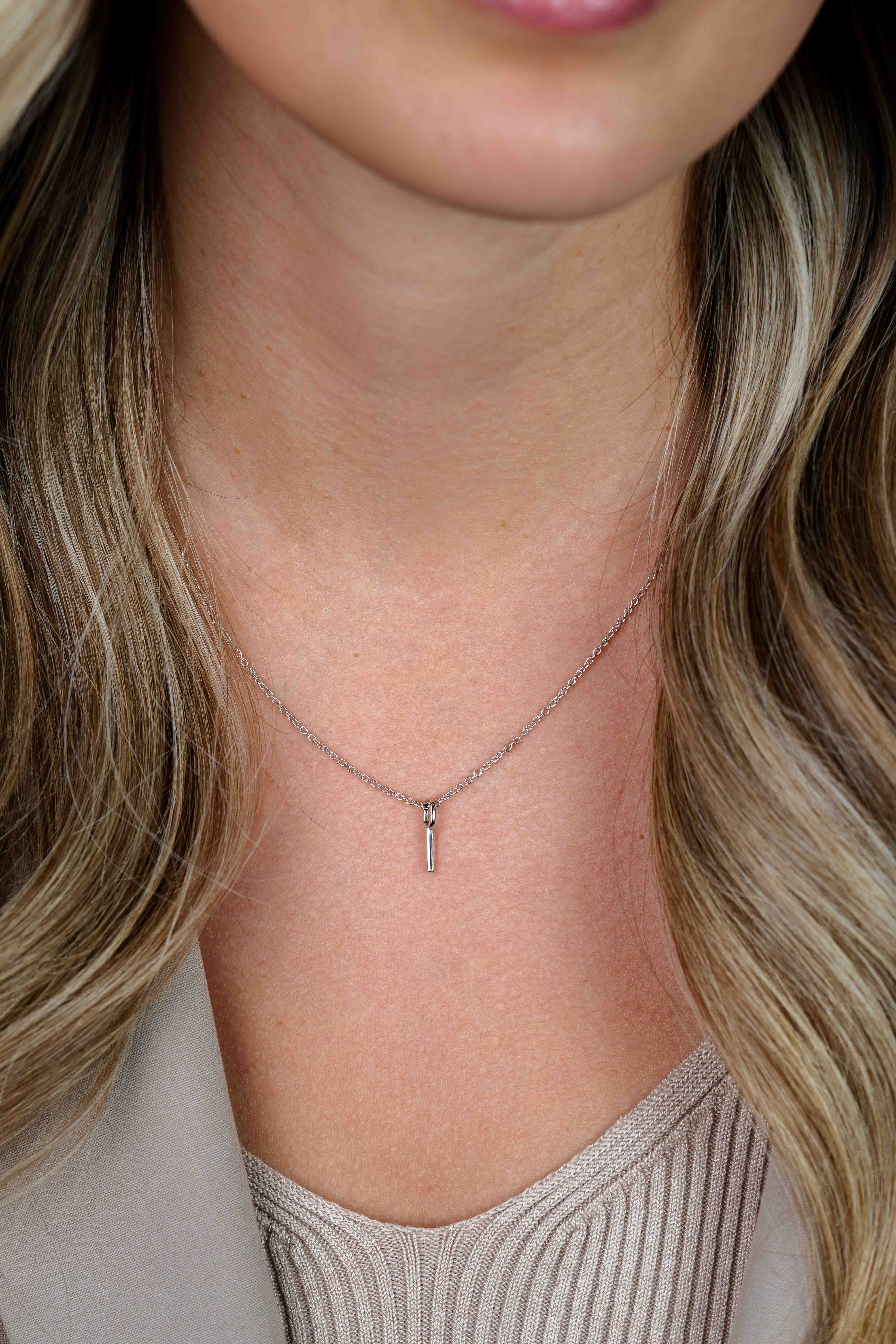 ZINZI Sterling Silver Letter Pendant I ZIH2140I