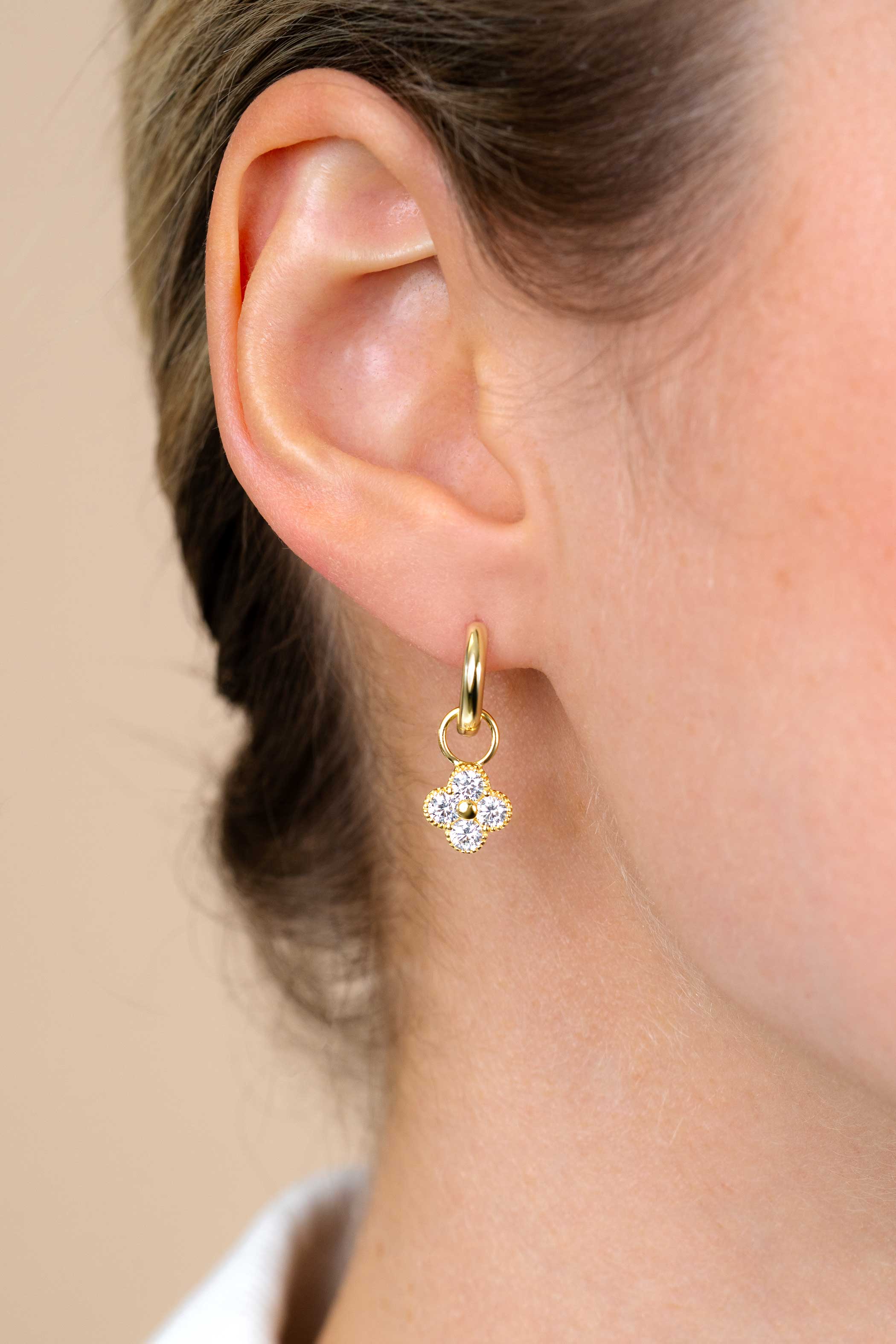 12mm ZINZI Gold Plated Sterling Silver Hoop Earrings width 2mm ZIO194G