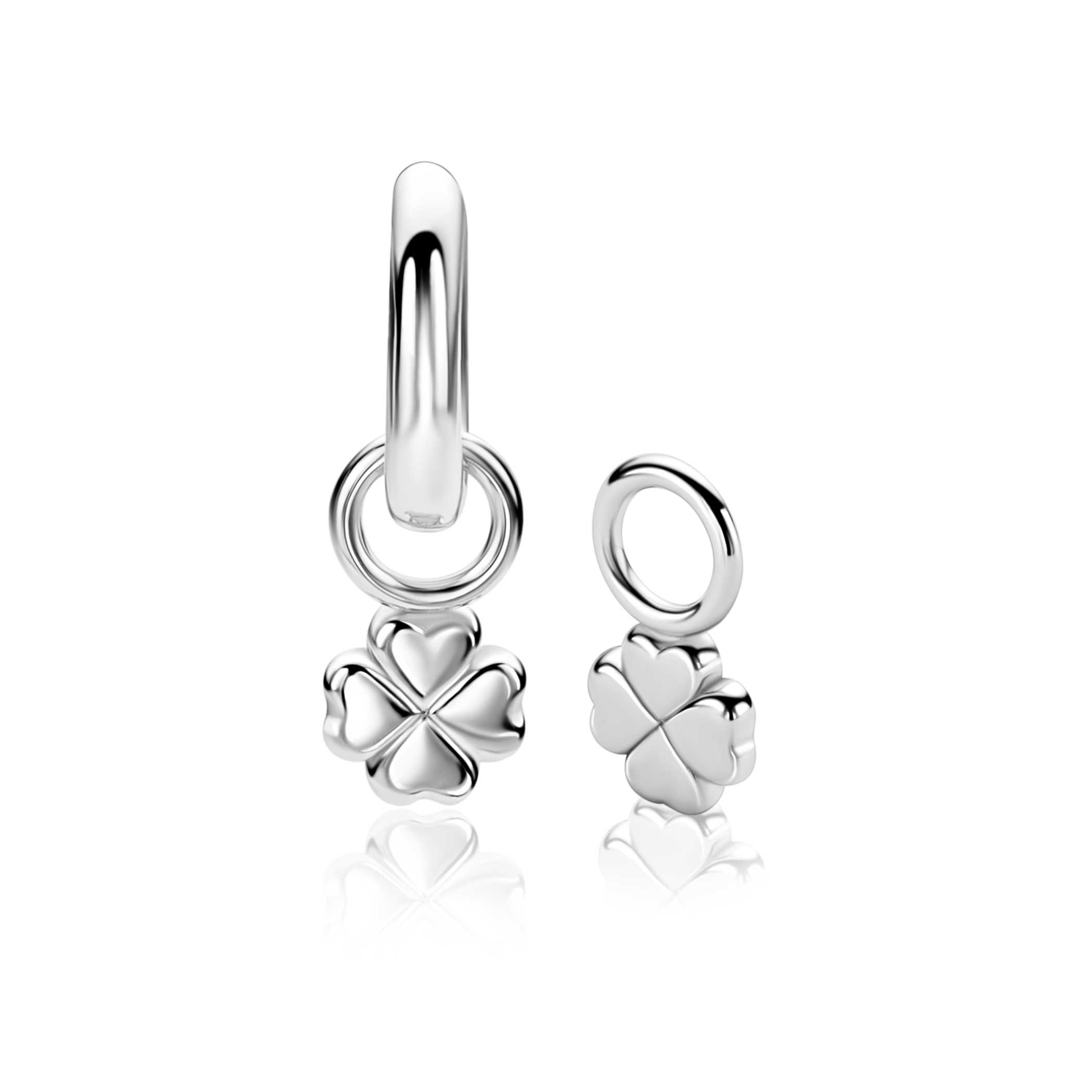 ZINZI zlv. oorbedels klaver vier