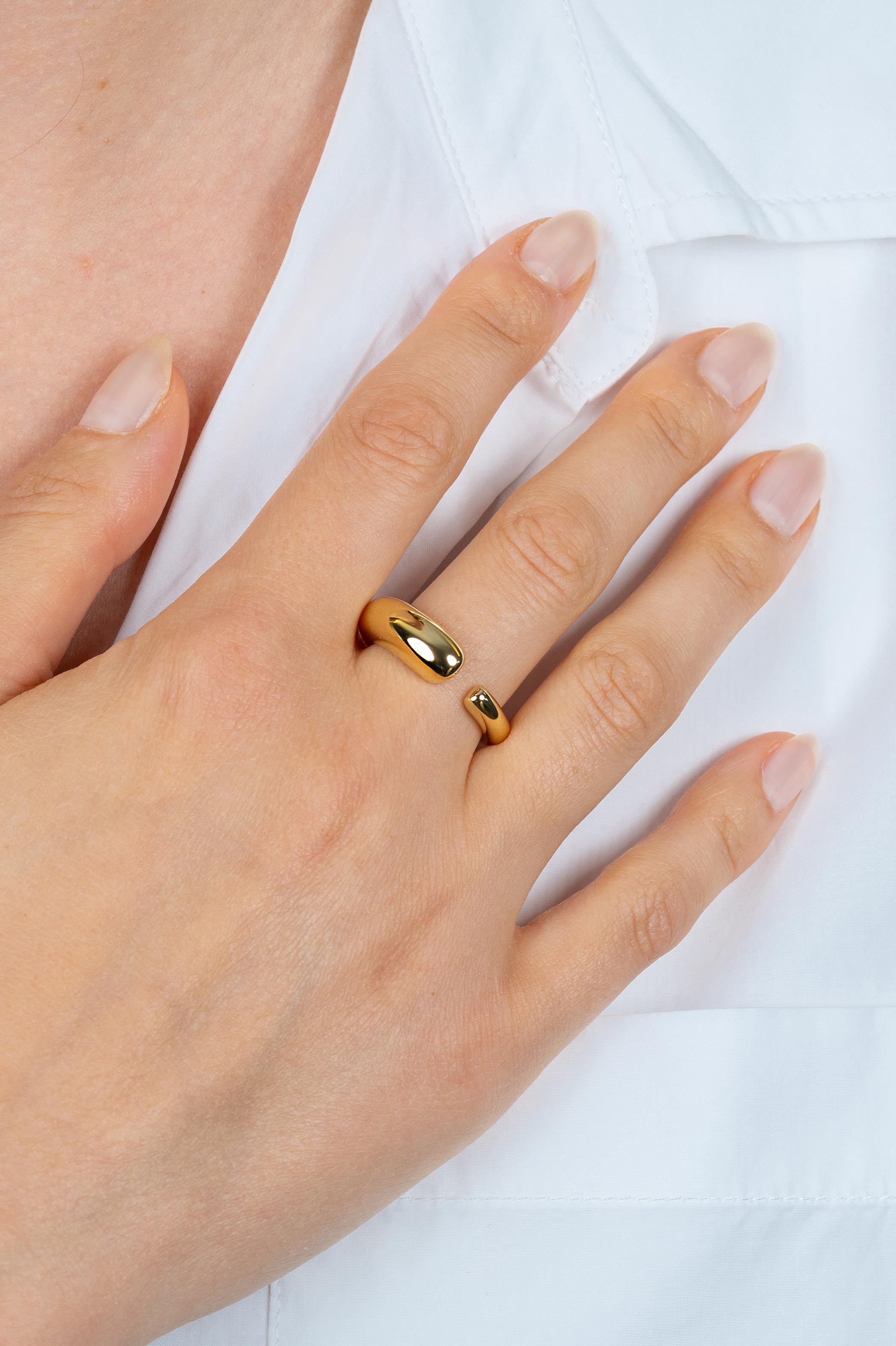 ZINZI zlv. ring gg.verg.afl.organische vorm open mt62