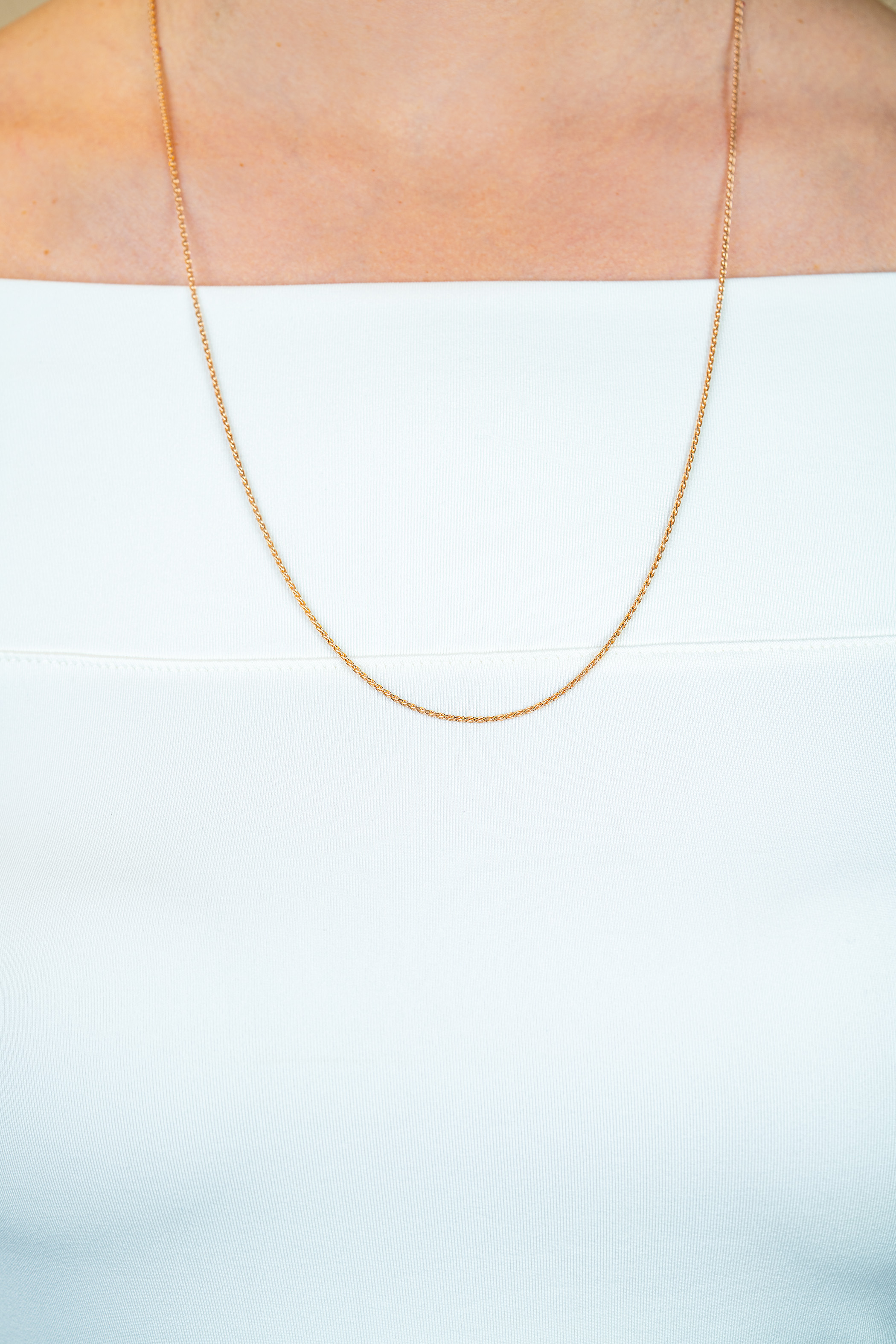 ZINZI zlv. palmier collier 60 cm rosé verguld
