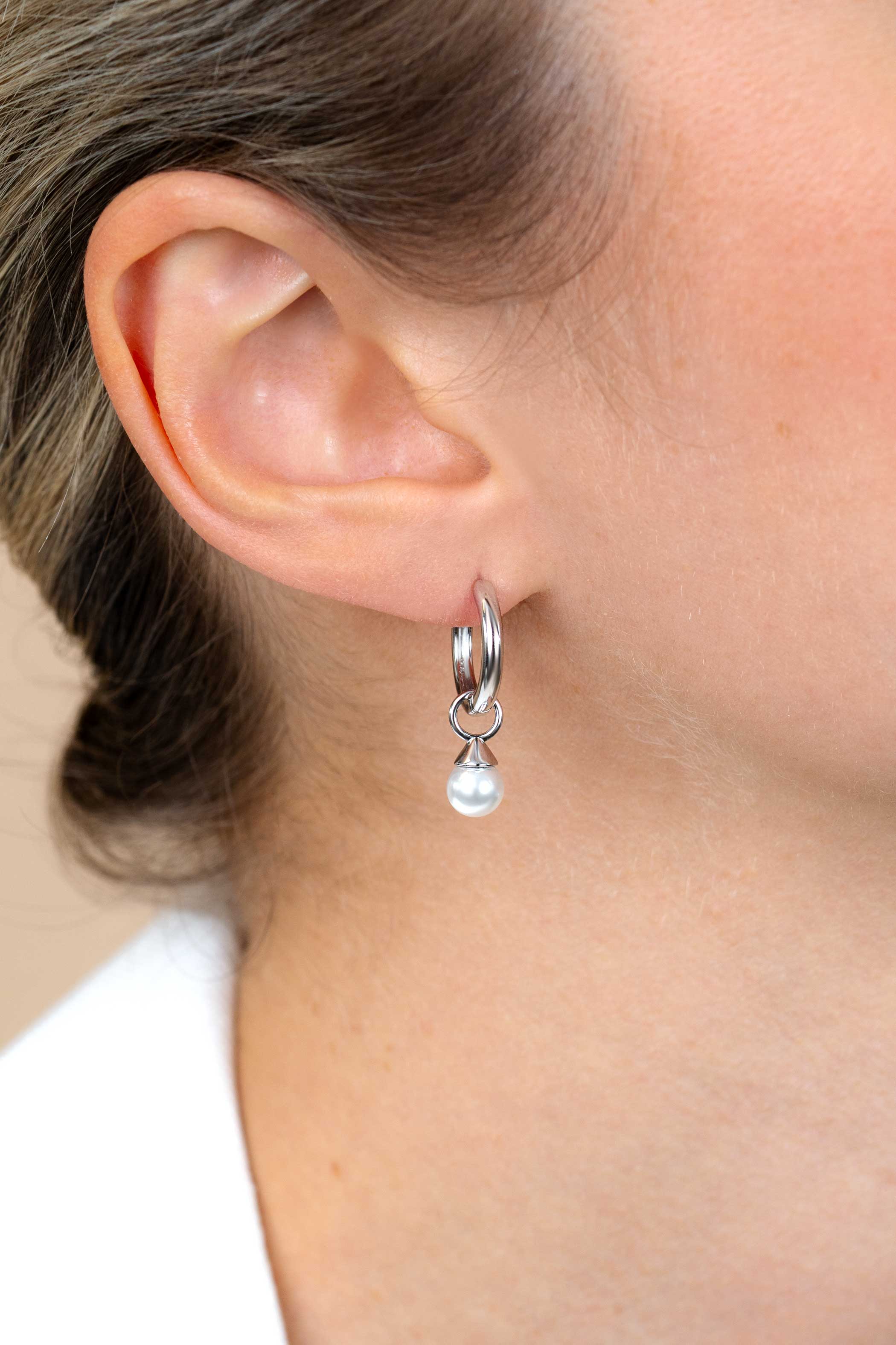 15mm ZINZI Sterling Silver Hoop Earrings 15x2mm ZIO401