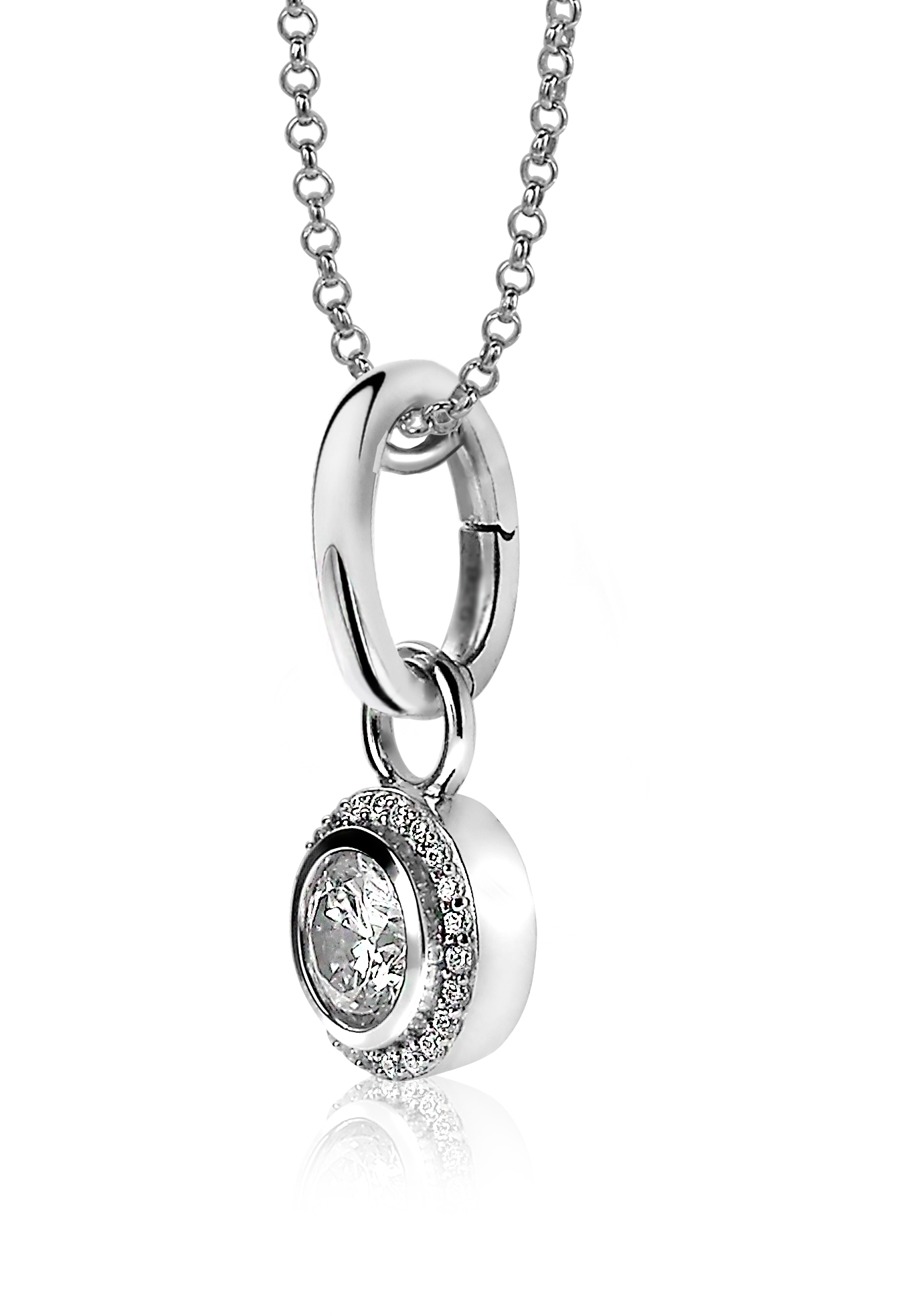 ZINZI Sterling Silver Pendant to wear Earrings Pendants on a Necklace ZIH1CH