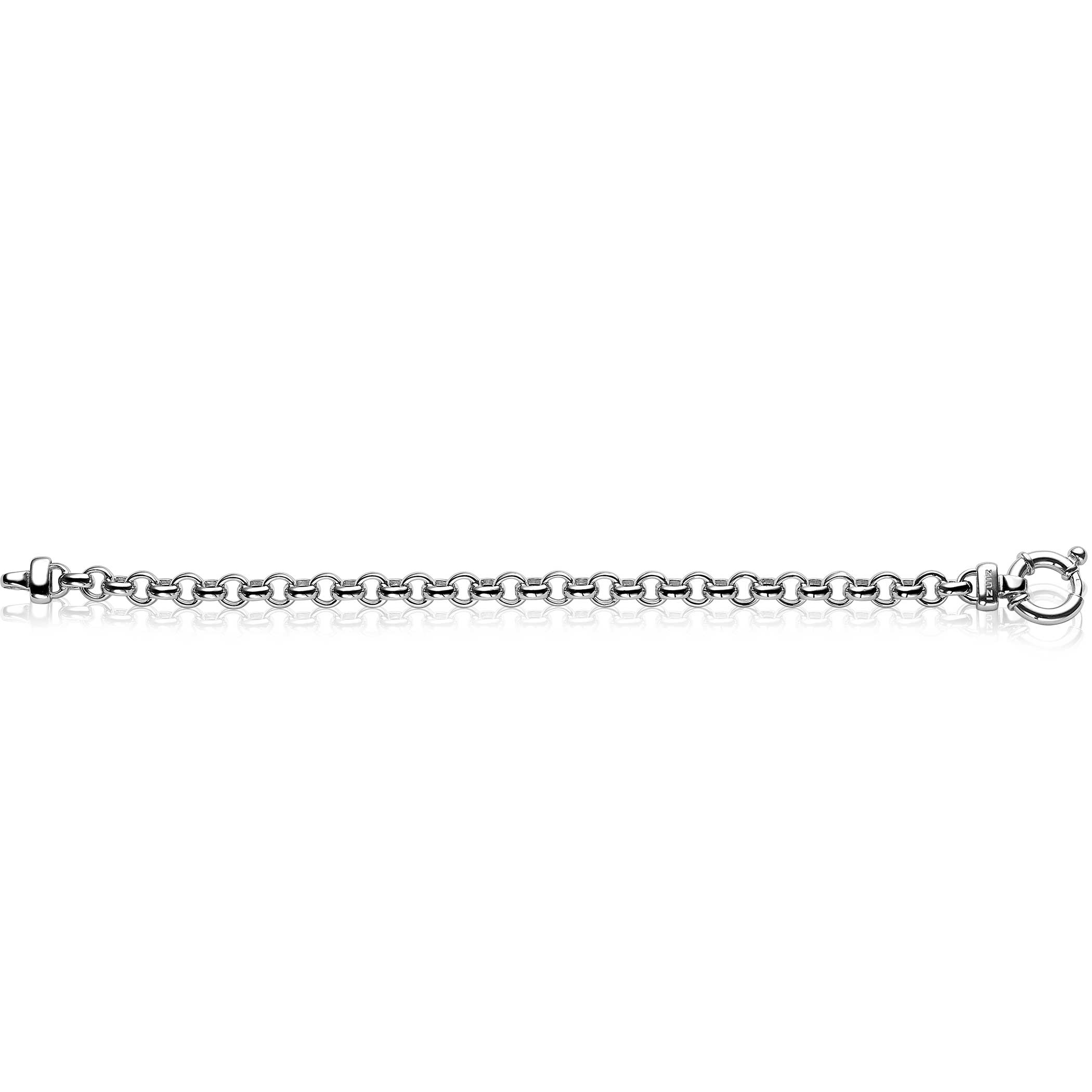 ZINZI Sterling Silver Rolo Chain Bracelet width 6,5mm ZIA1729