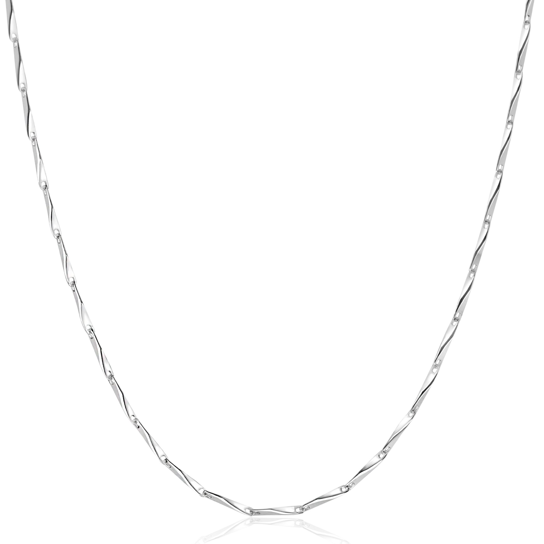 ZINZI Sterling Silver Chain Necklace with Shiny Arrow-shaped Chains width 1,5mm 42-45cm ZIC2414