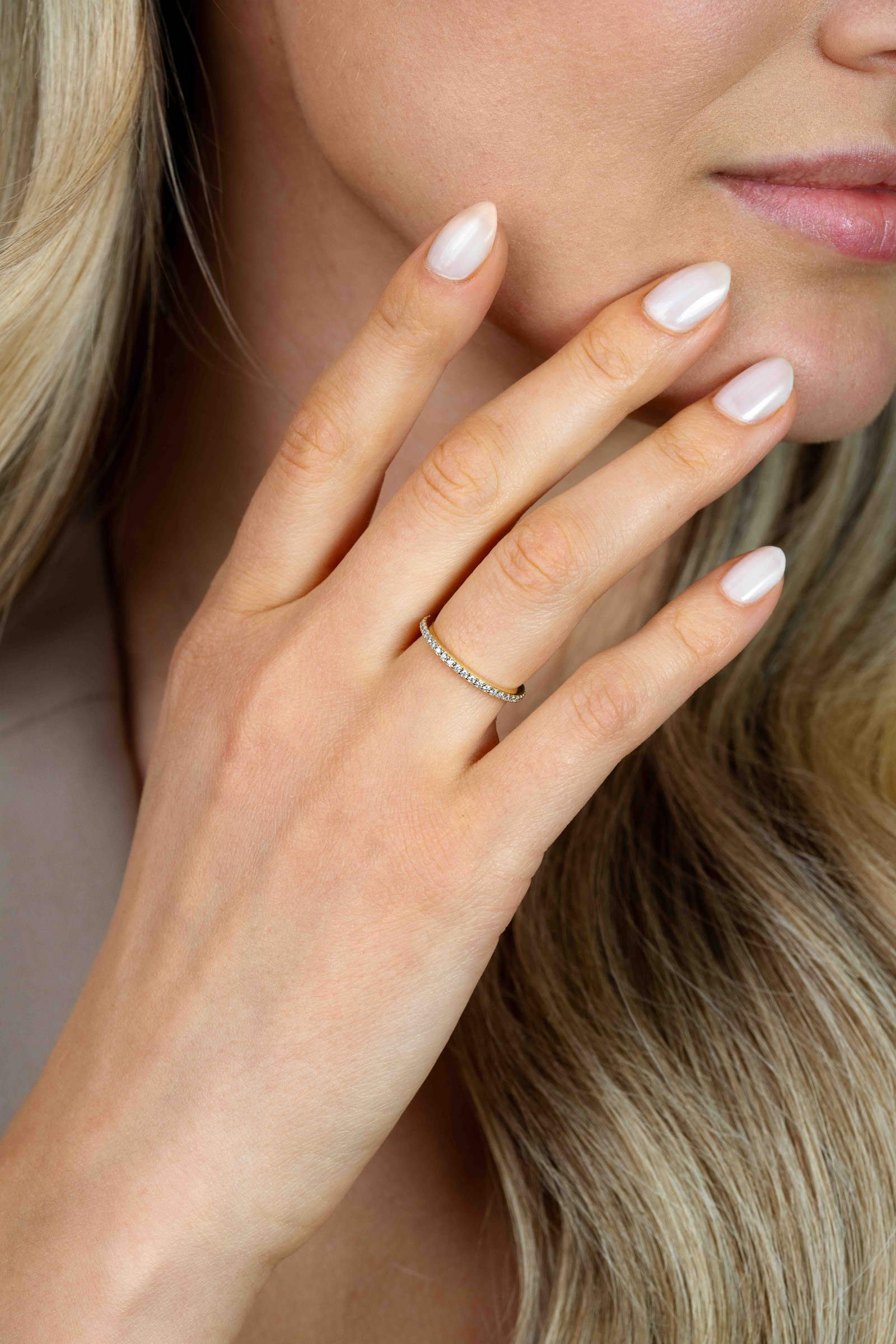 ZINZI zlv. aanschuif rijring gg.veg.zirconia's mt.62