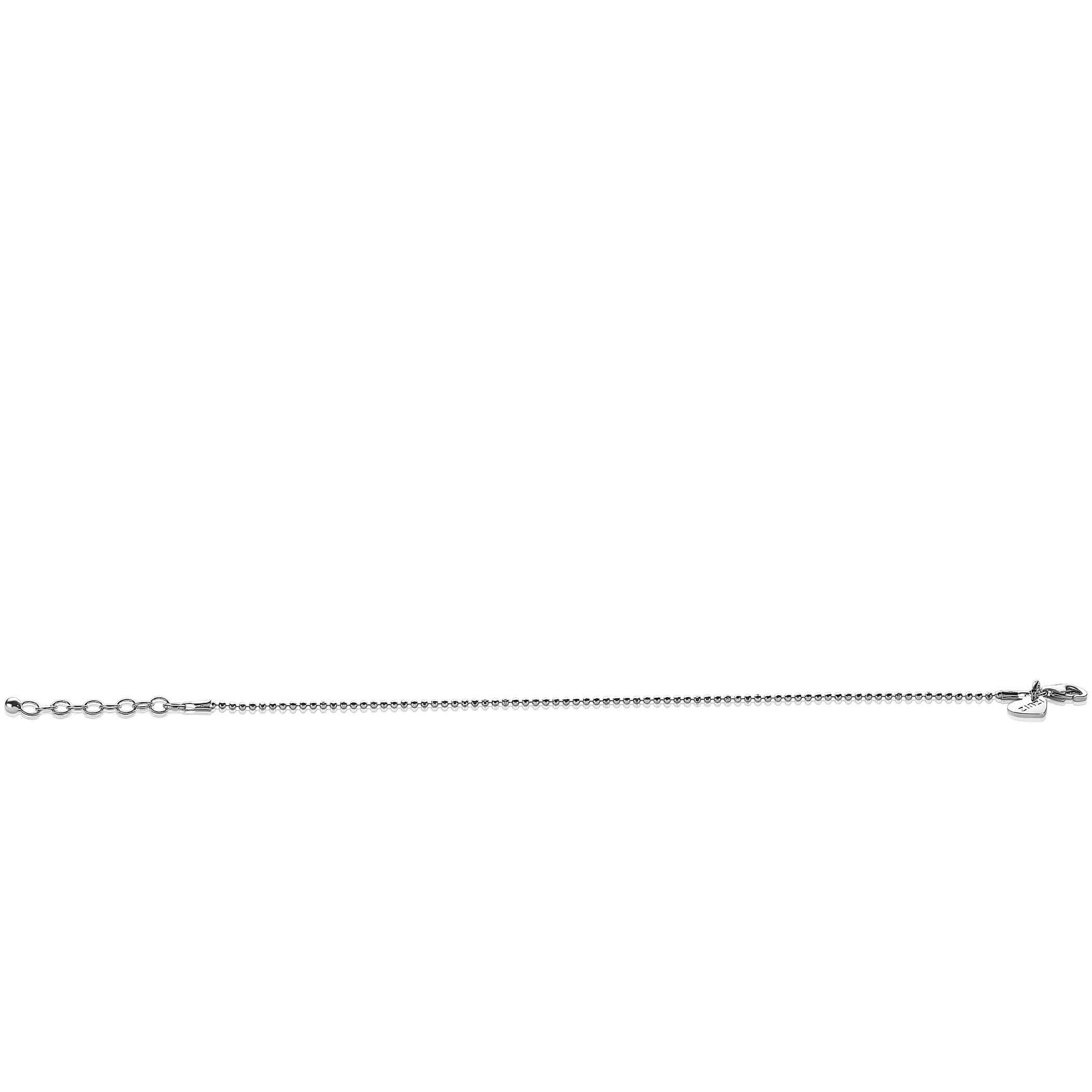 ZINZI Sterling Silver Beads Bracelet width 1,5mm 17-19,5cm ZIA1909