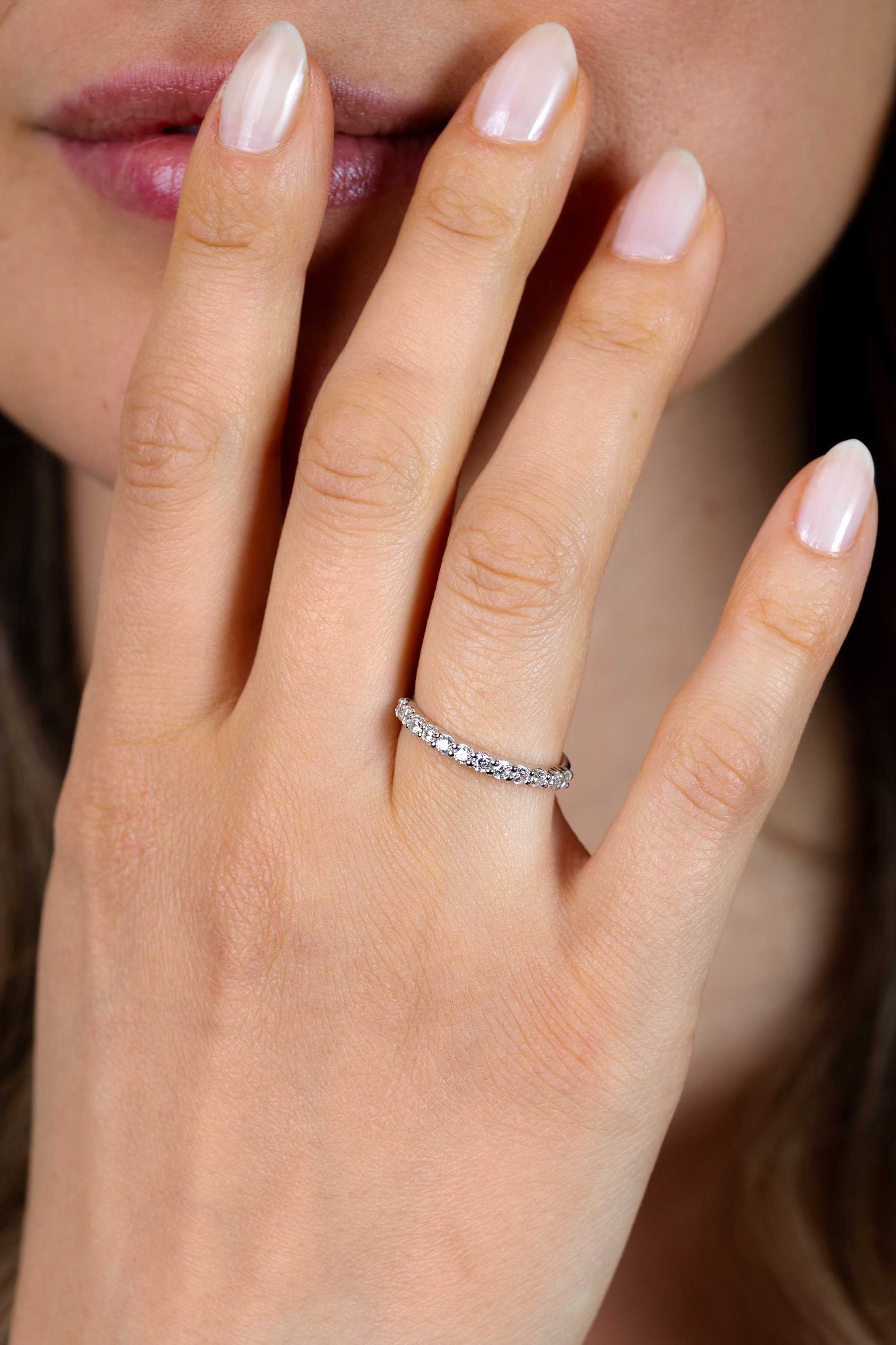 ZINZI Sterling Silver Ring White ZIR827