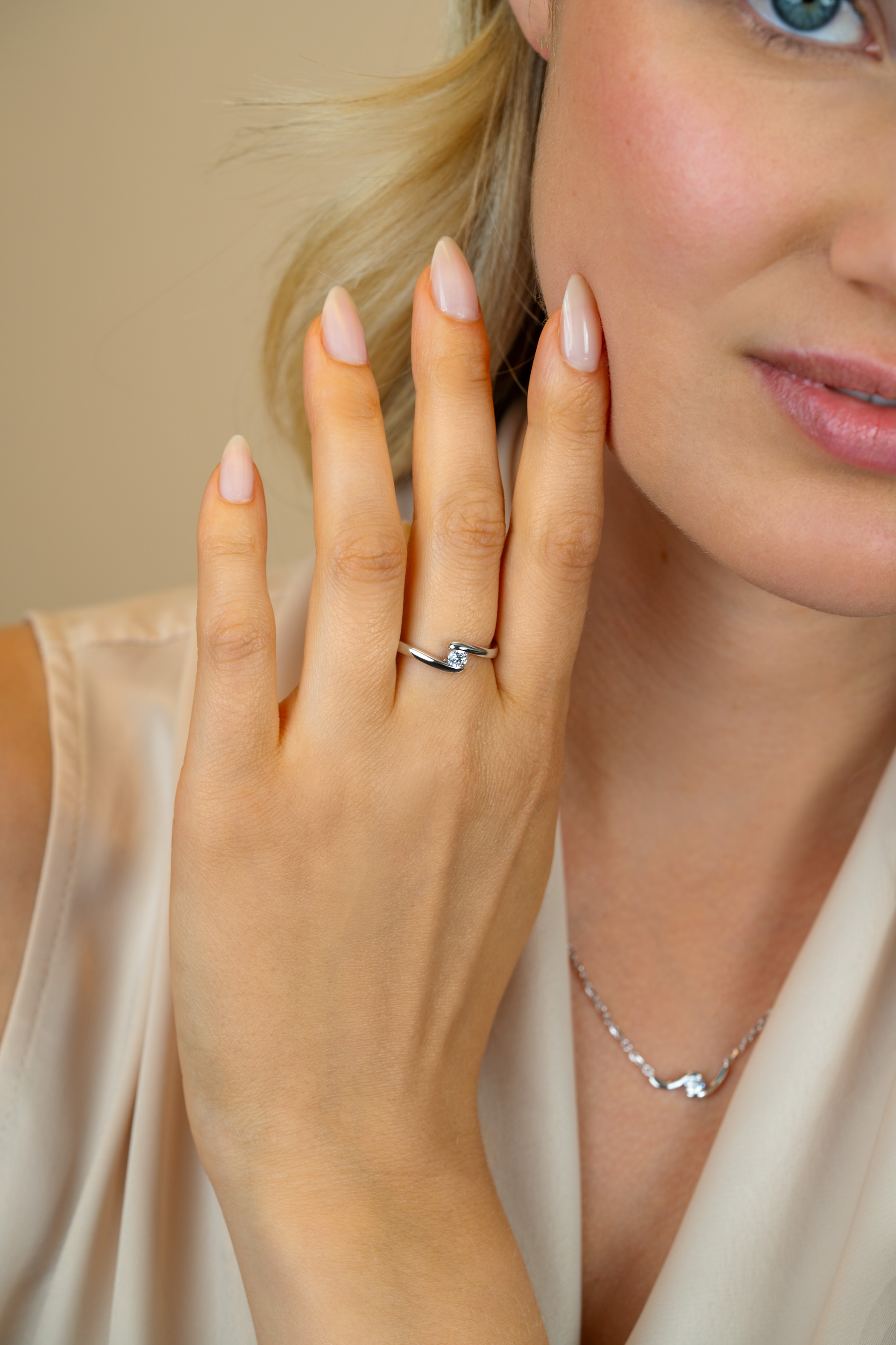 ZINZI zlv. ring slagmodel met zirconia mt.62