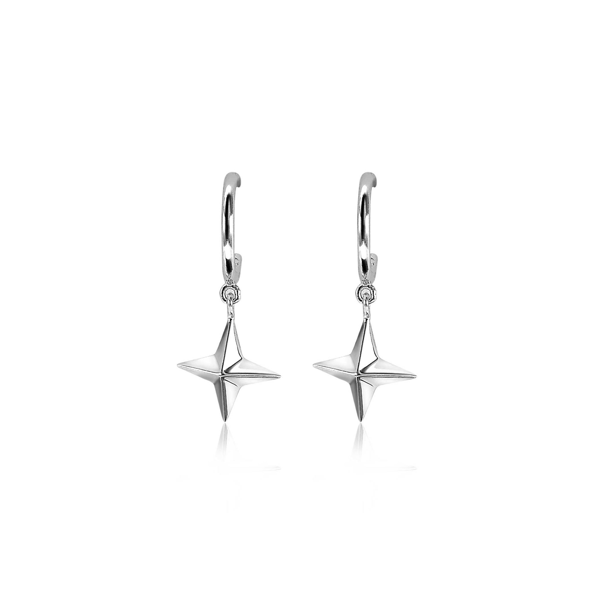 ZINZI Sterling Silver Earrings Star Charm ZIO1979
