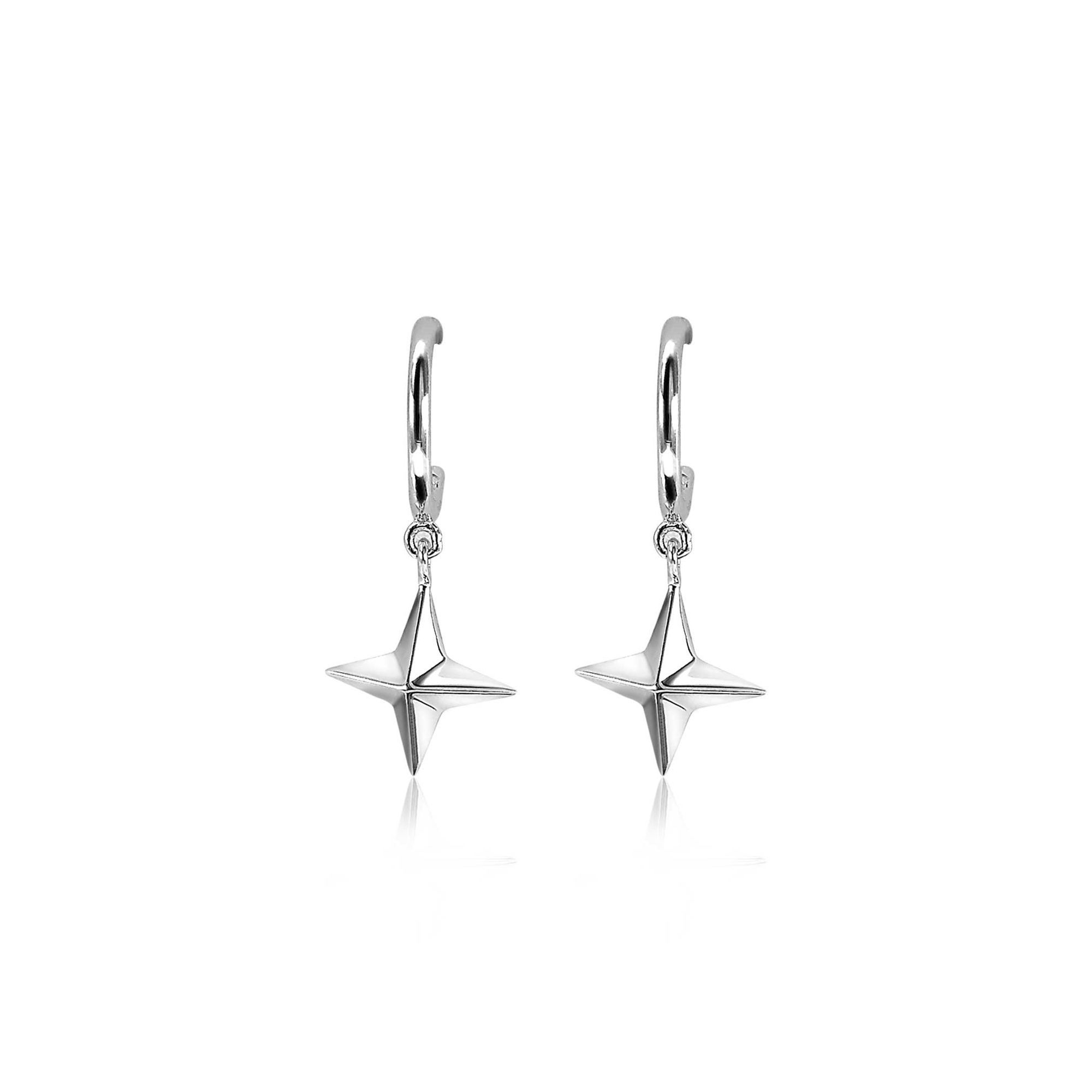 ZINZI Sterling Silver Earrings Star Charm ZIO1979