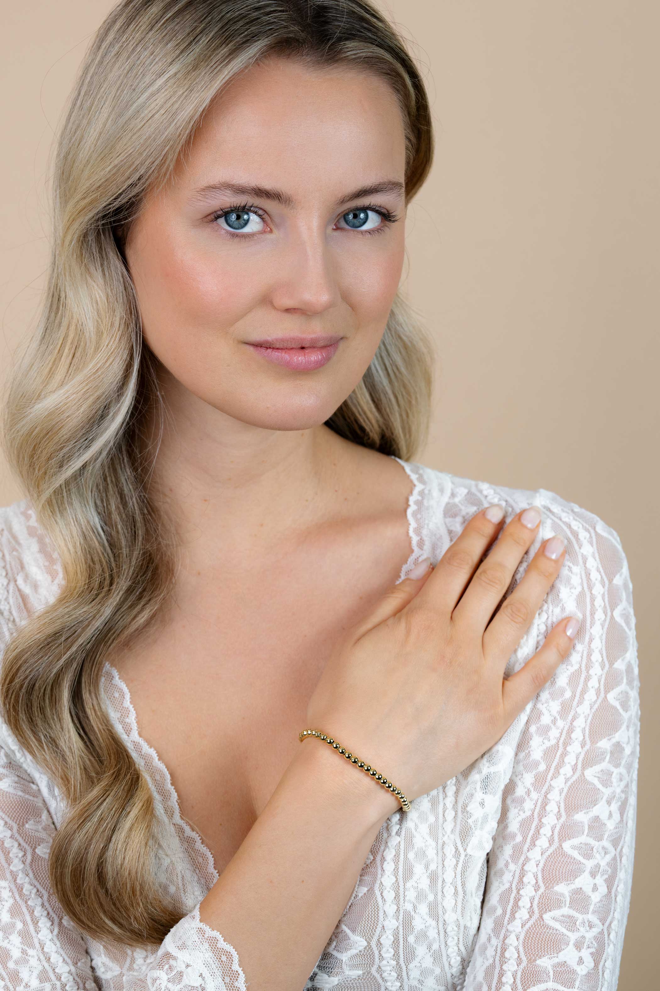 ZINZI Gold Plated Sterling Silver Chain Bracelet Rolo ZIA1009G