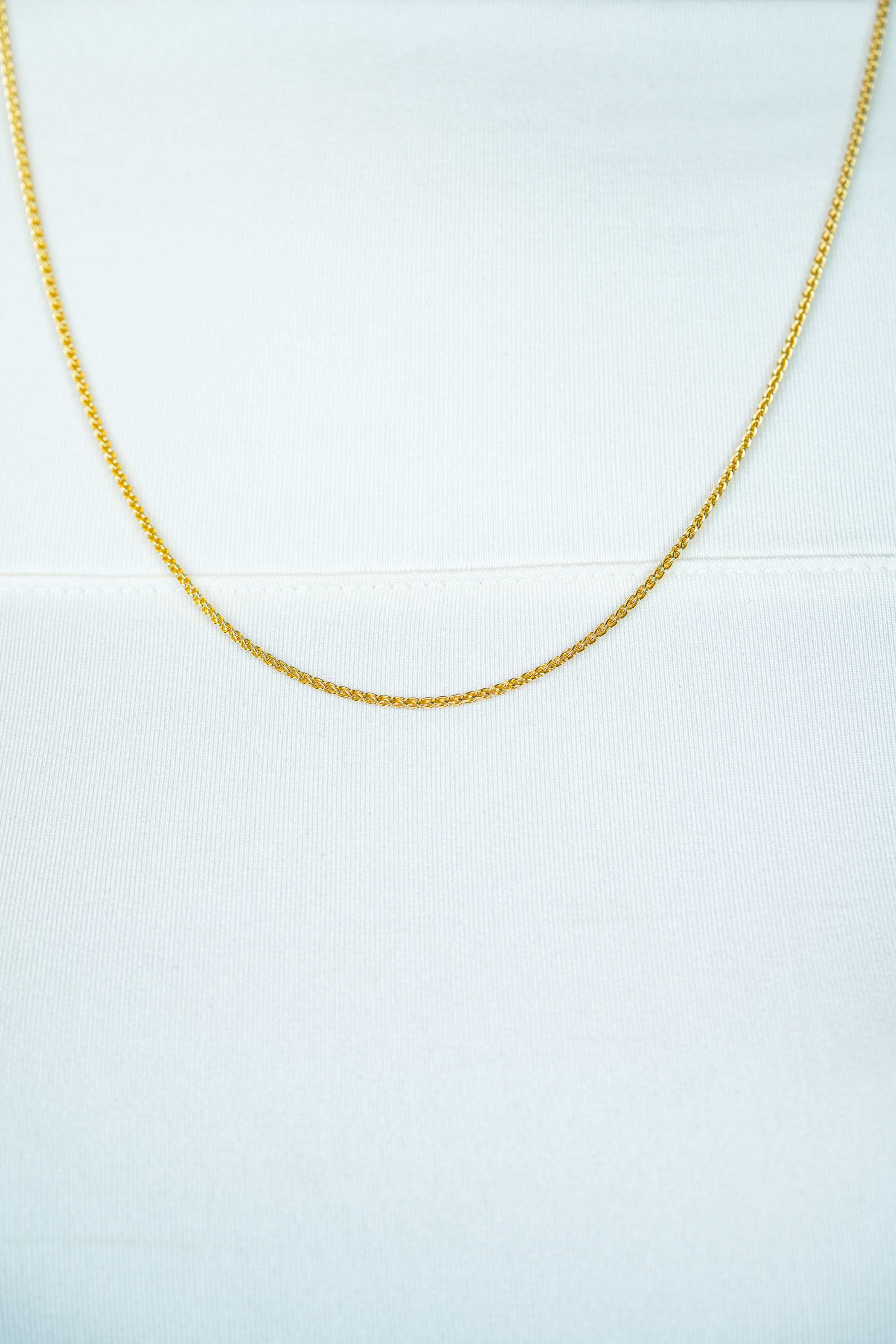 ZINZI zlv. palmier collier 60 cm geel verguld