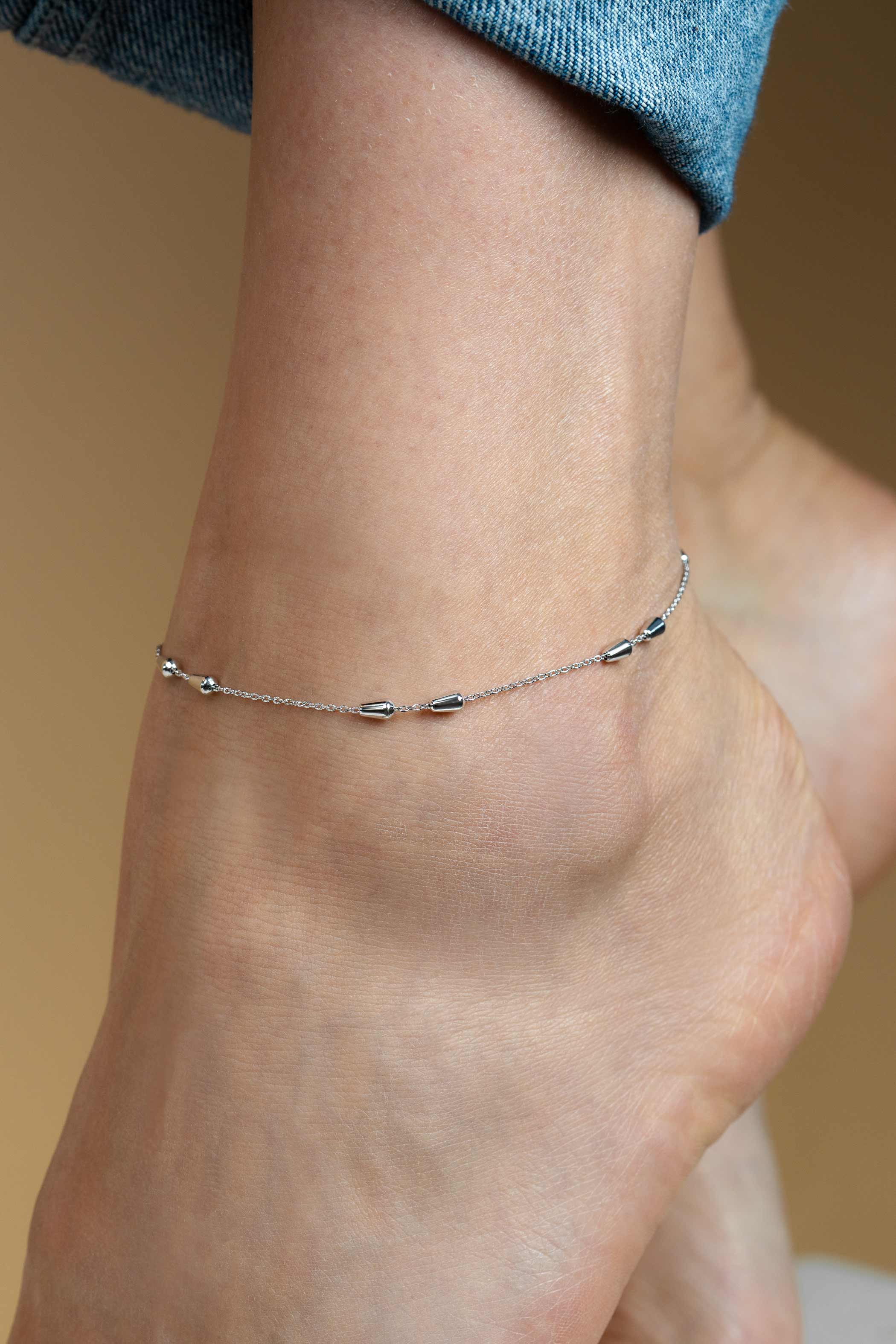 ZINZI Sterling Silver Fantasy Anklet 23+4cm ZIE1910