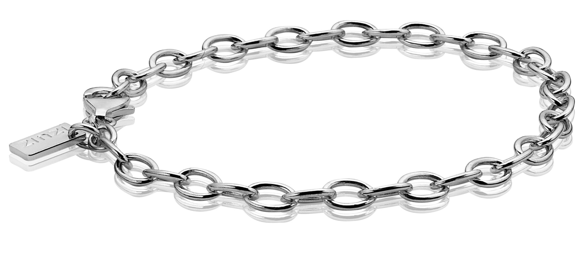 ZINZI Sterling Silver Bracelet 19cm for Charms CH-A3