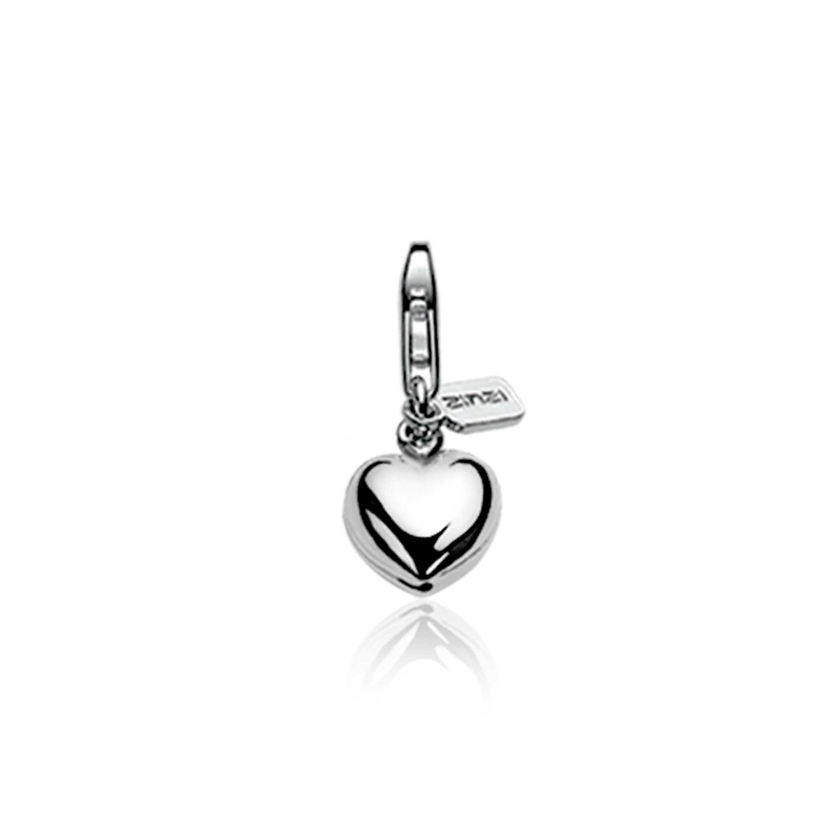 ZINZI Sterling Silver Charm Heart CHARMS1