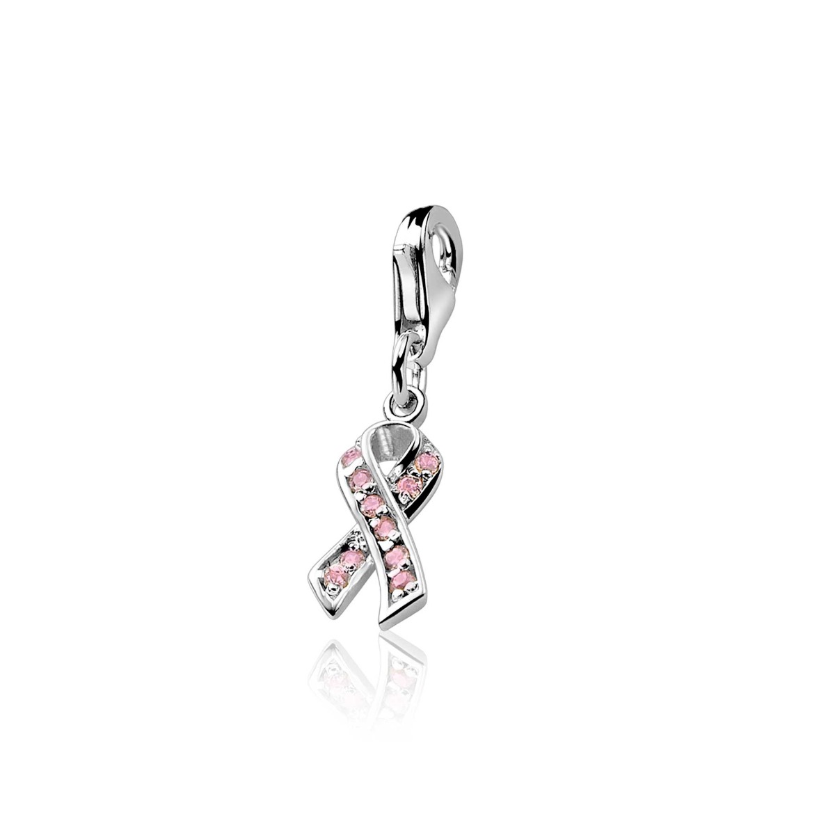 zilveren Pink Ribbon CHARMS209