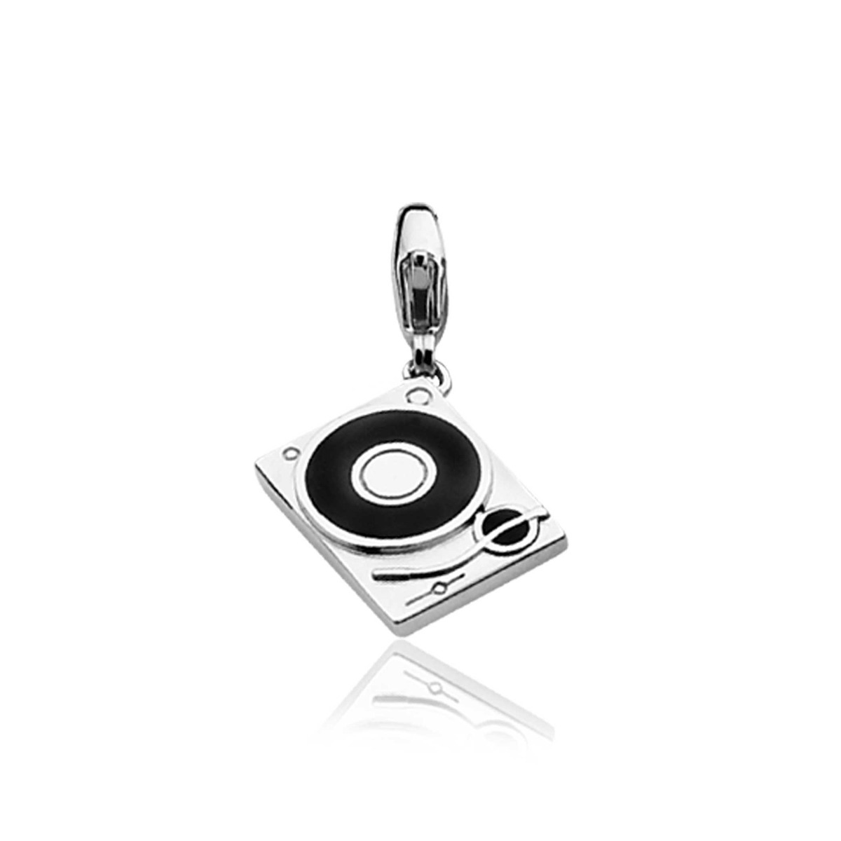 ZINZI Sterling Silver Charm Disks Player CHARMS257