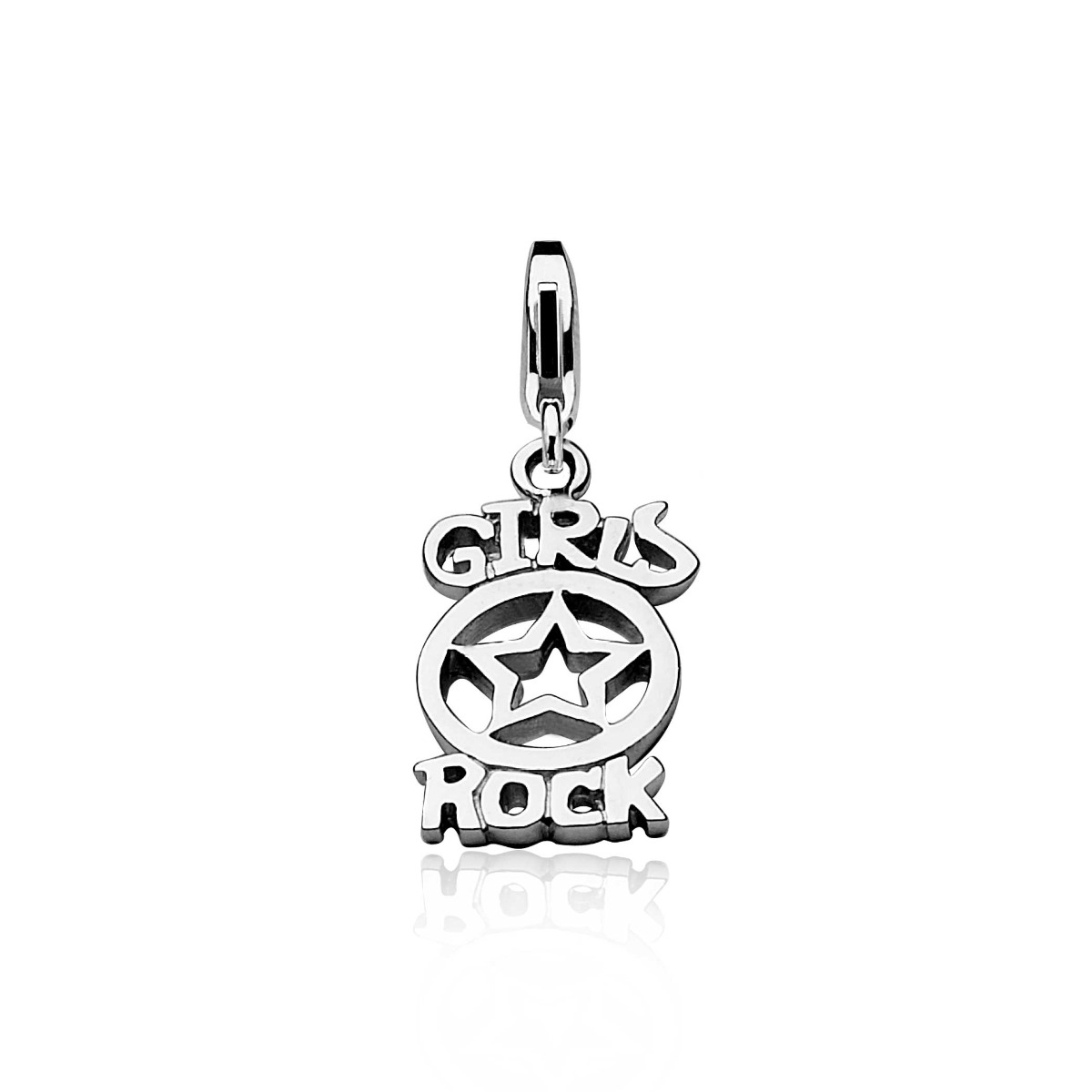 ZINZI Sterling Silver Charm Girls Rock CHARMS273