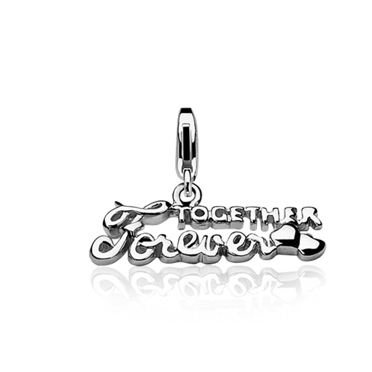 ZINZI Sterling Silver Charm Together Forever CHARMS276