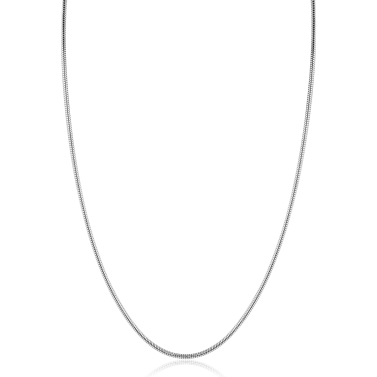 ZINZI zlv. slangen collier rond 1.7mm